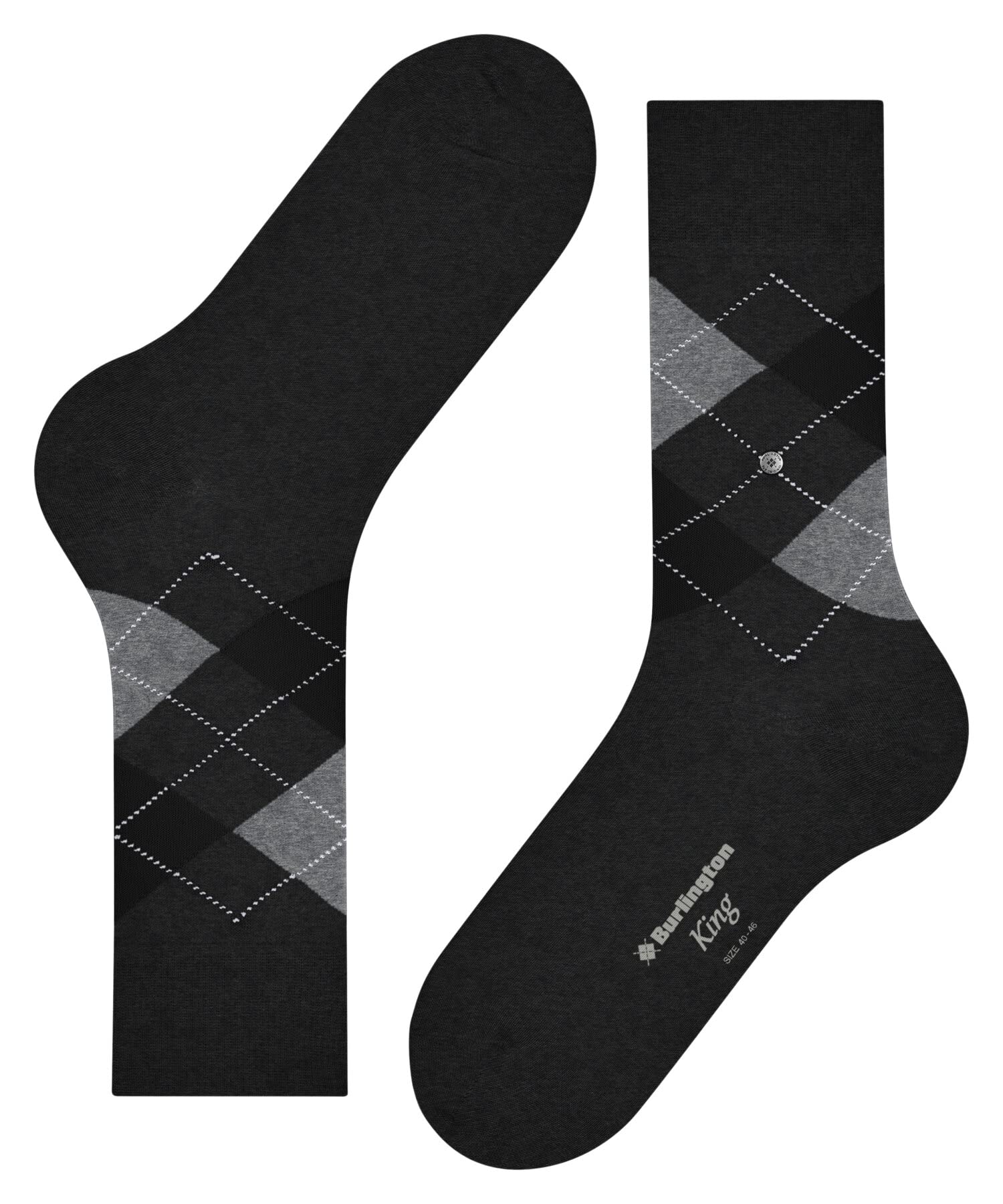 burlington-king-herrensocken-baumwolle-grau-new-grey-40-46 image 7