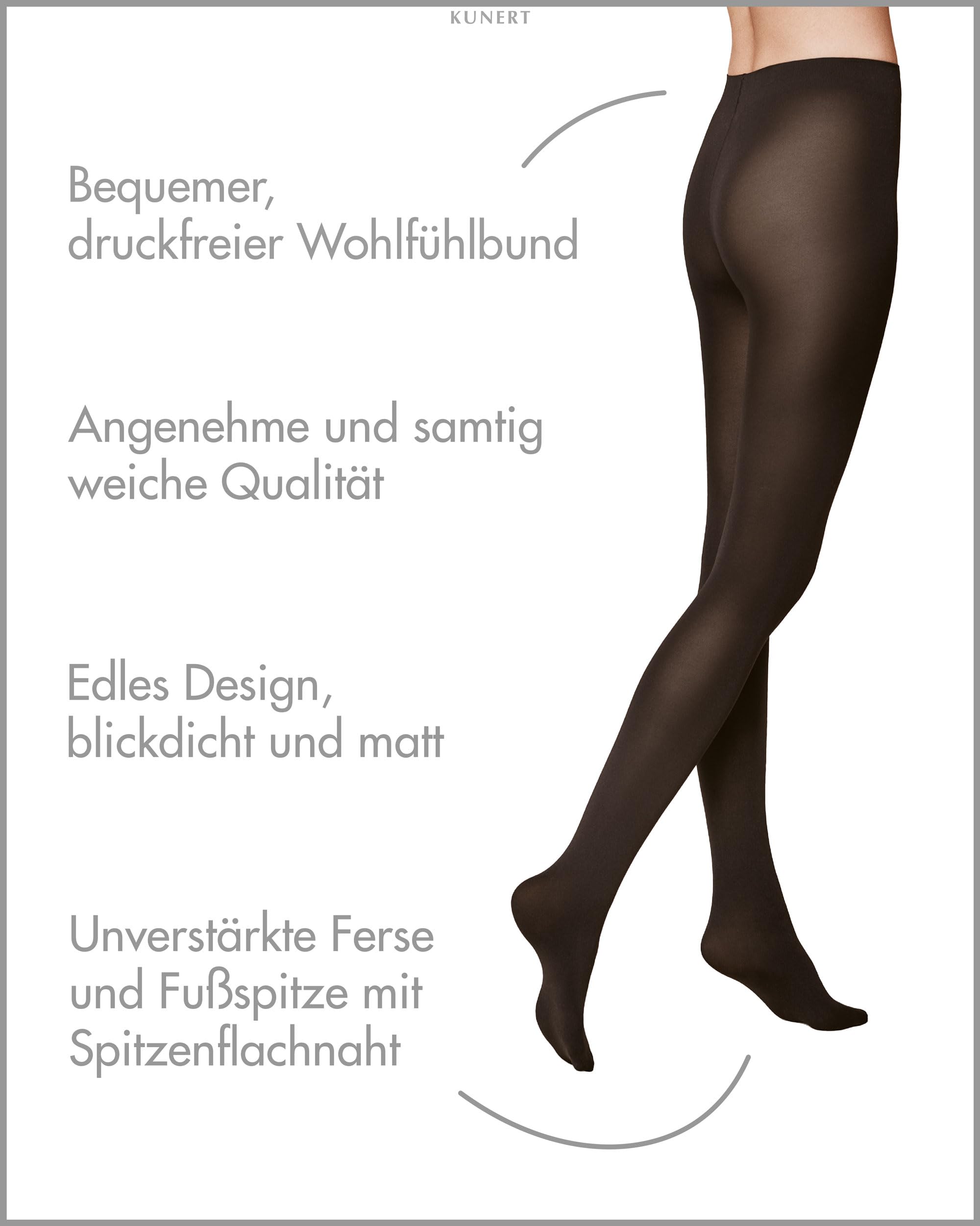 kunert-velvet-80-strumpfhose-espresso-42-44-blickdicht image 2