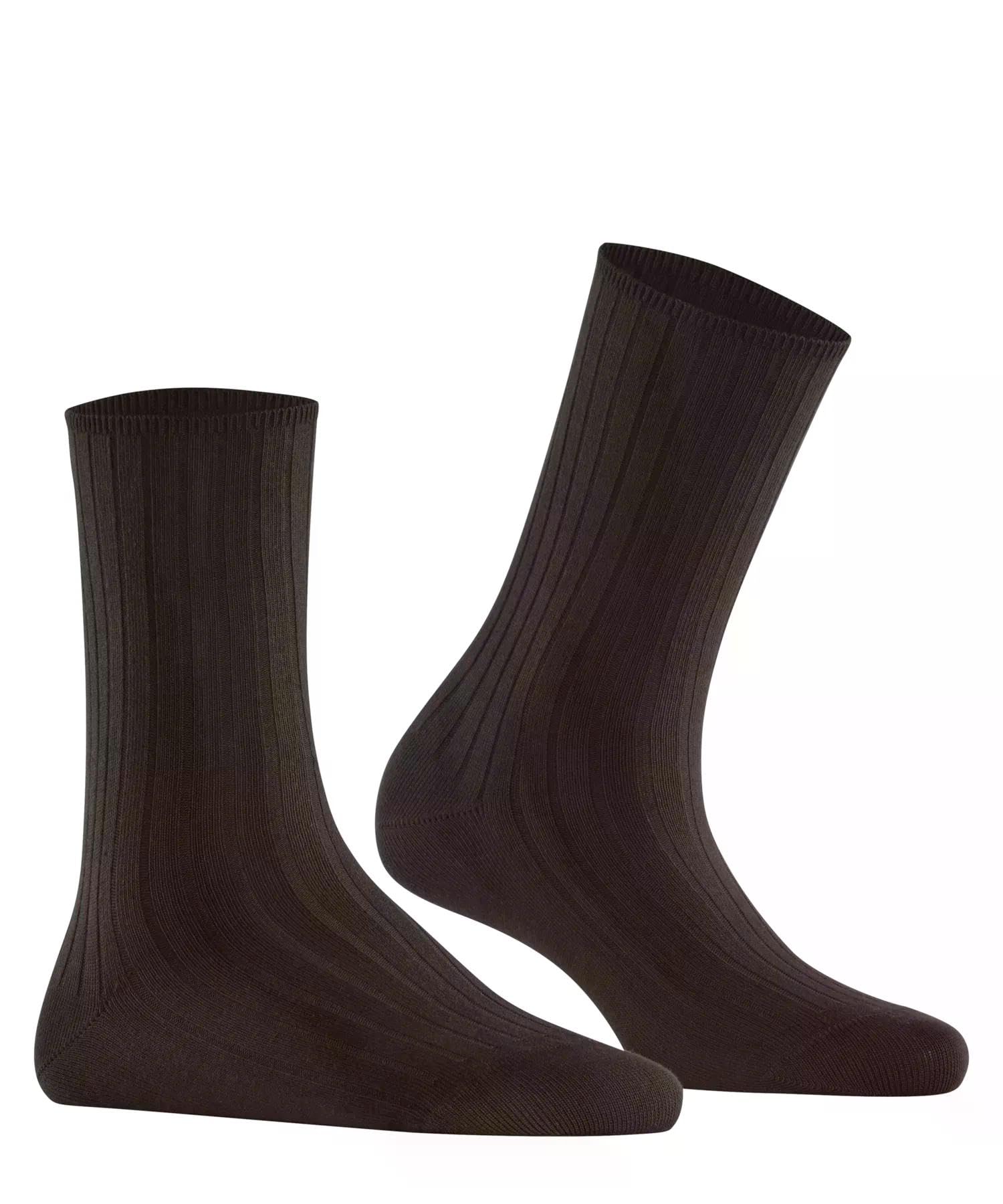 falke-cotton-rib-socken-dark-brown-5233-gr-39-42-baumwolle image 3