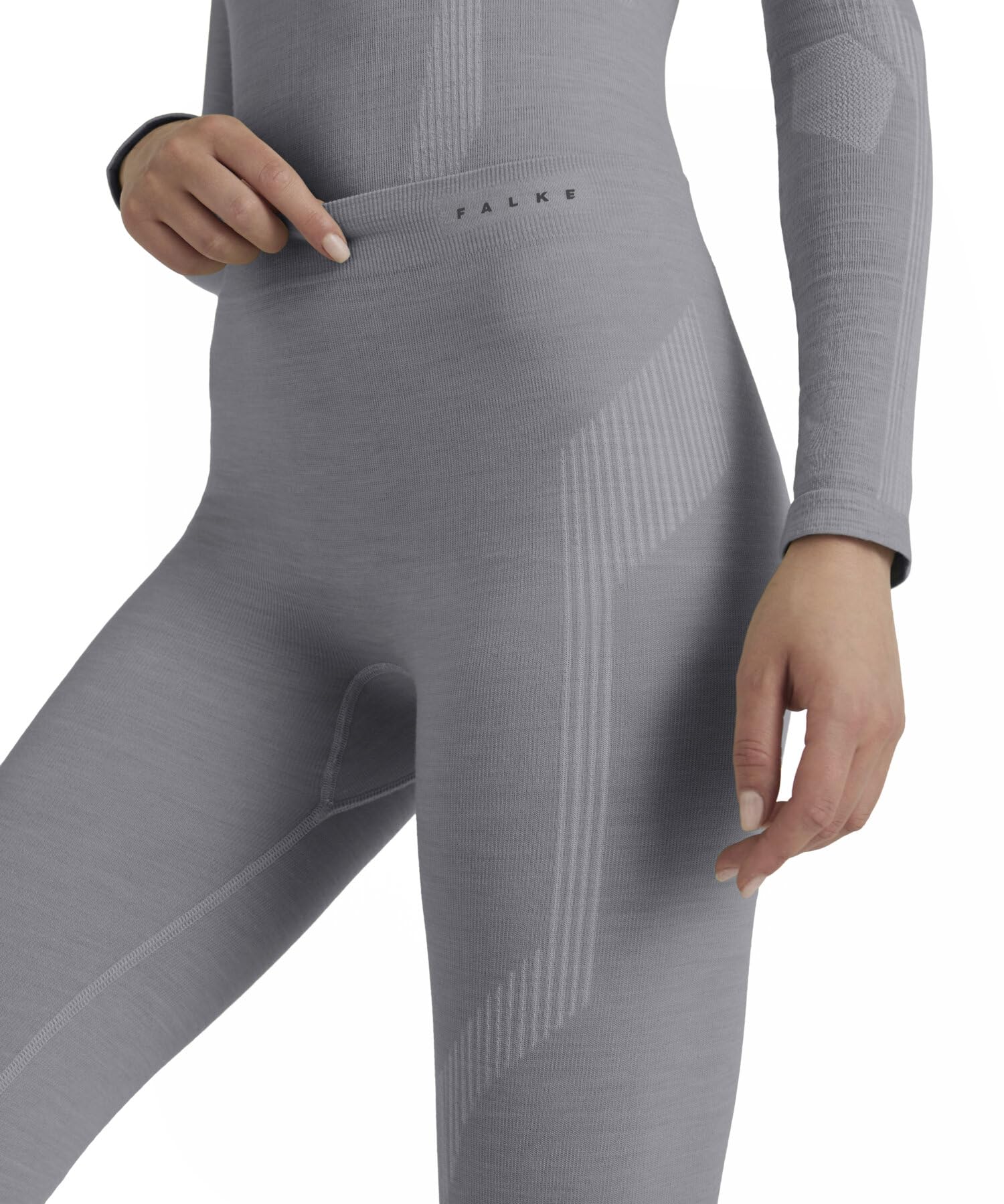 falke-wool-tech-long-funktionsunterhose-grey-heather image 7