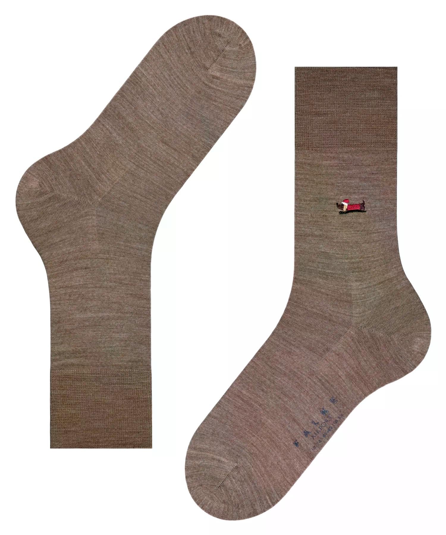 falke-airport-x-mas-dachshund-socken-nutmeg-mel-dackel image 5
