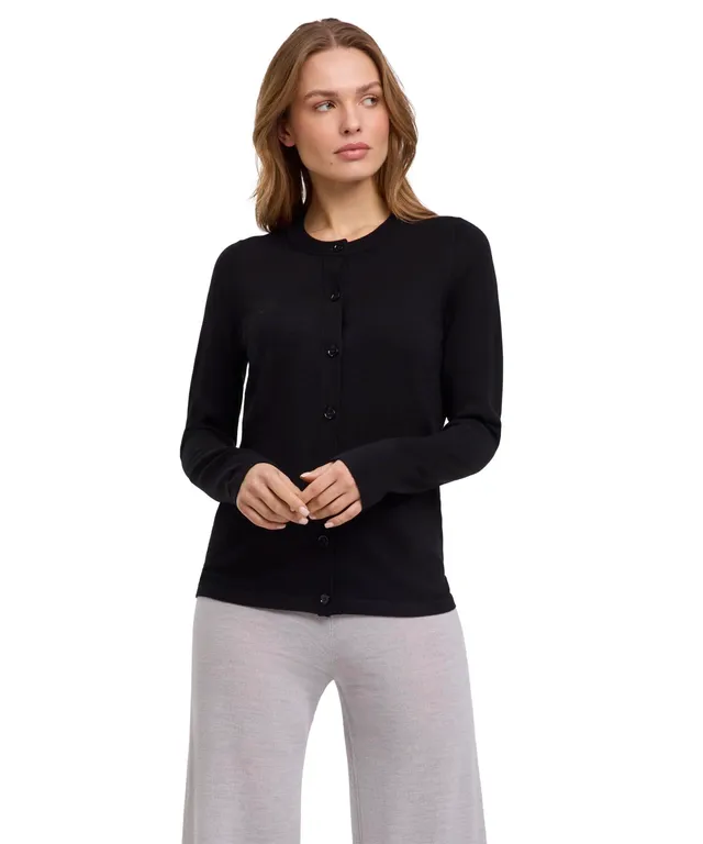 falke-cotton-touch-strickjacke-cardigan-schwarz-merino image 1