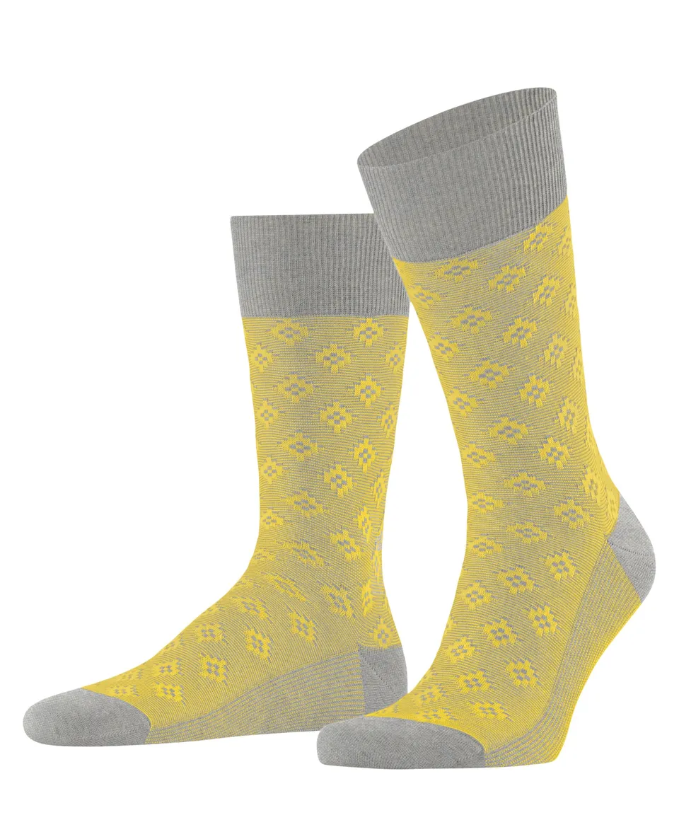 burlington-fresco-flair-socken-grau-storm-grey-jacquard image 1