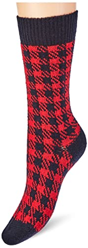 hudson-only-glencheck-damen-socken-torfmel-35-38-wollmix image 6