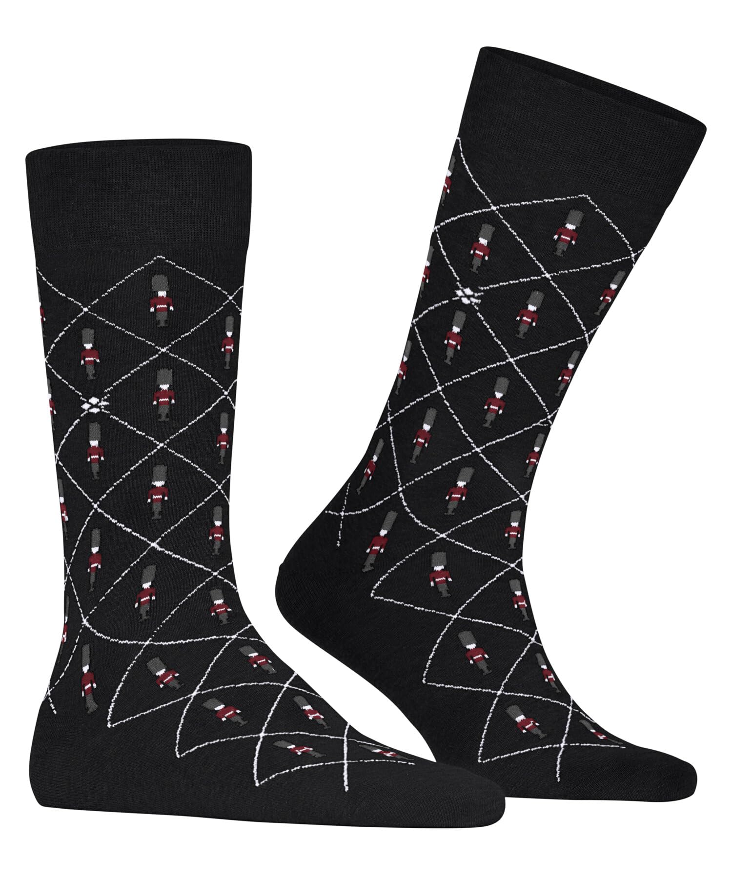 burlington-brit-style-guard-socken-schwarz-baumwolle image 4