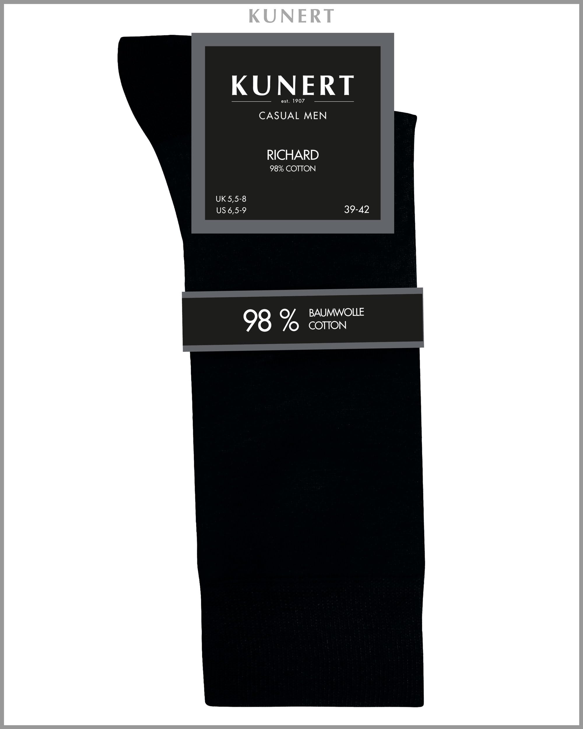 kunert-richard-herren-socken-schwarz-43-46-druckfrei image 4