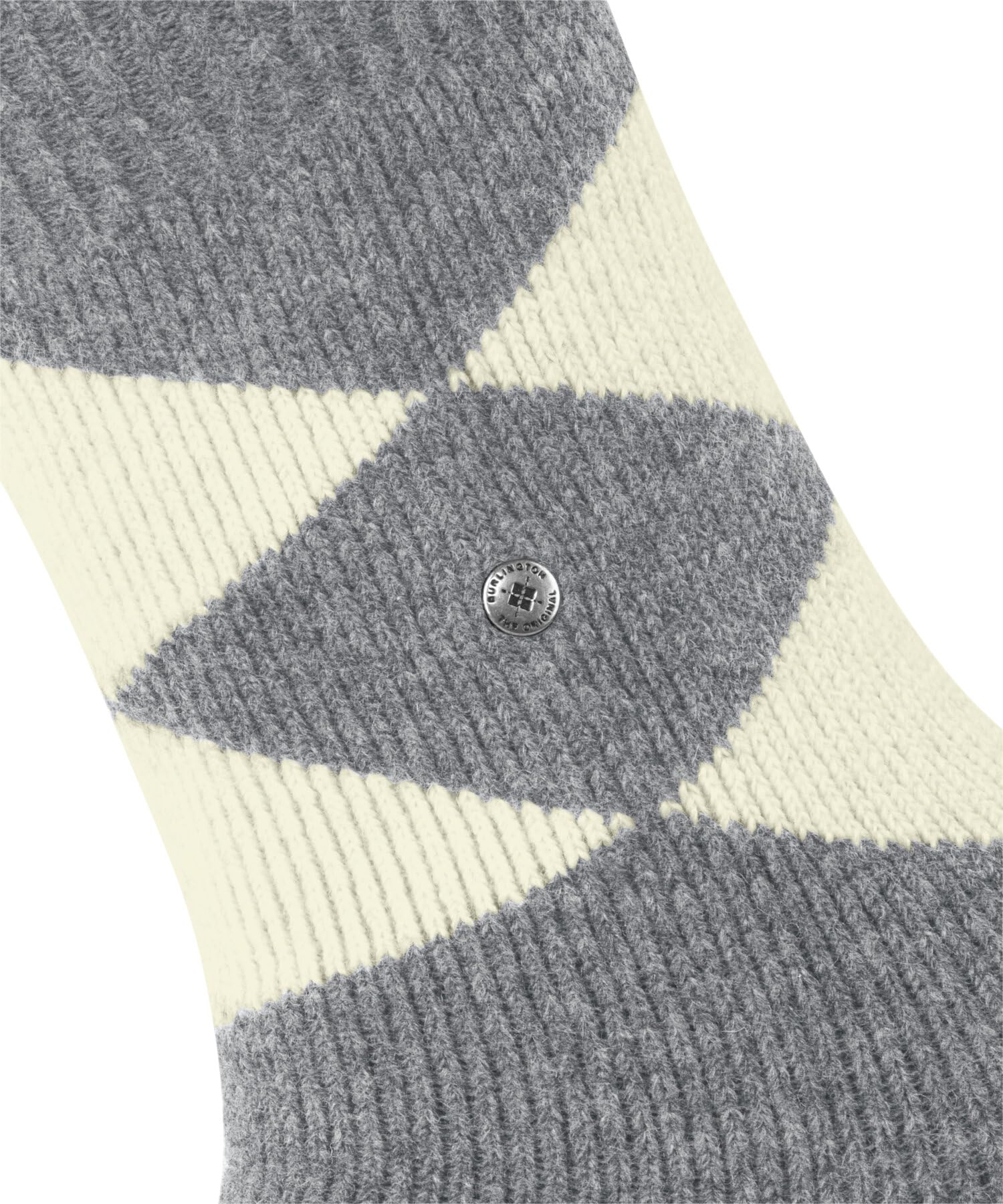 burlington-cosy-argyle-haussocken-wolle-grau-grey-melange image 3