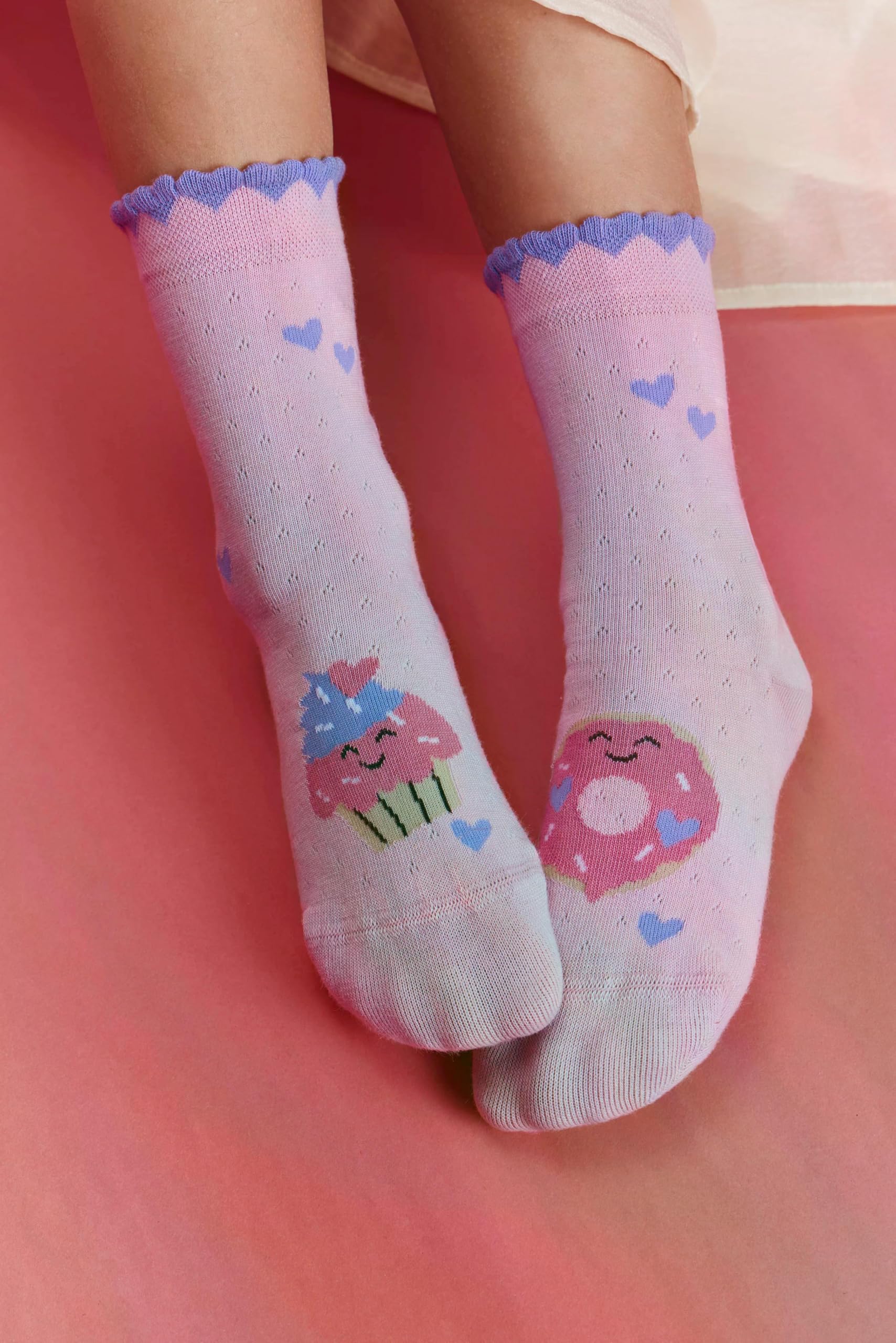 falke-family-cute-pastries-kindersocken-baumwolle-wei image 3