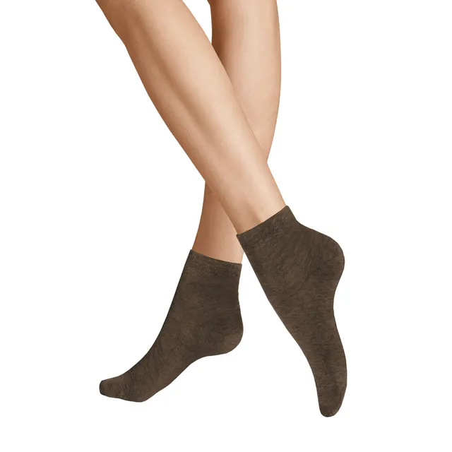 hudson-relax-cotton-damen-socken-brownmel-97-baumwolle image 1