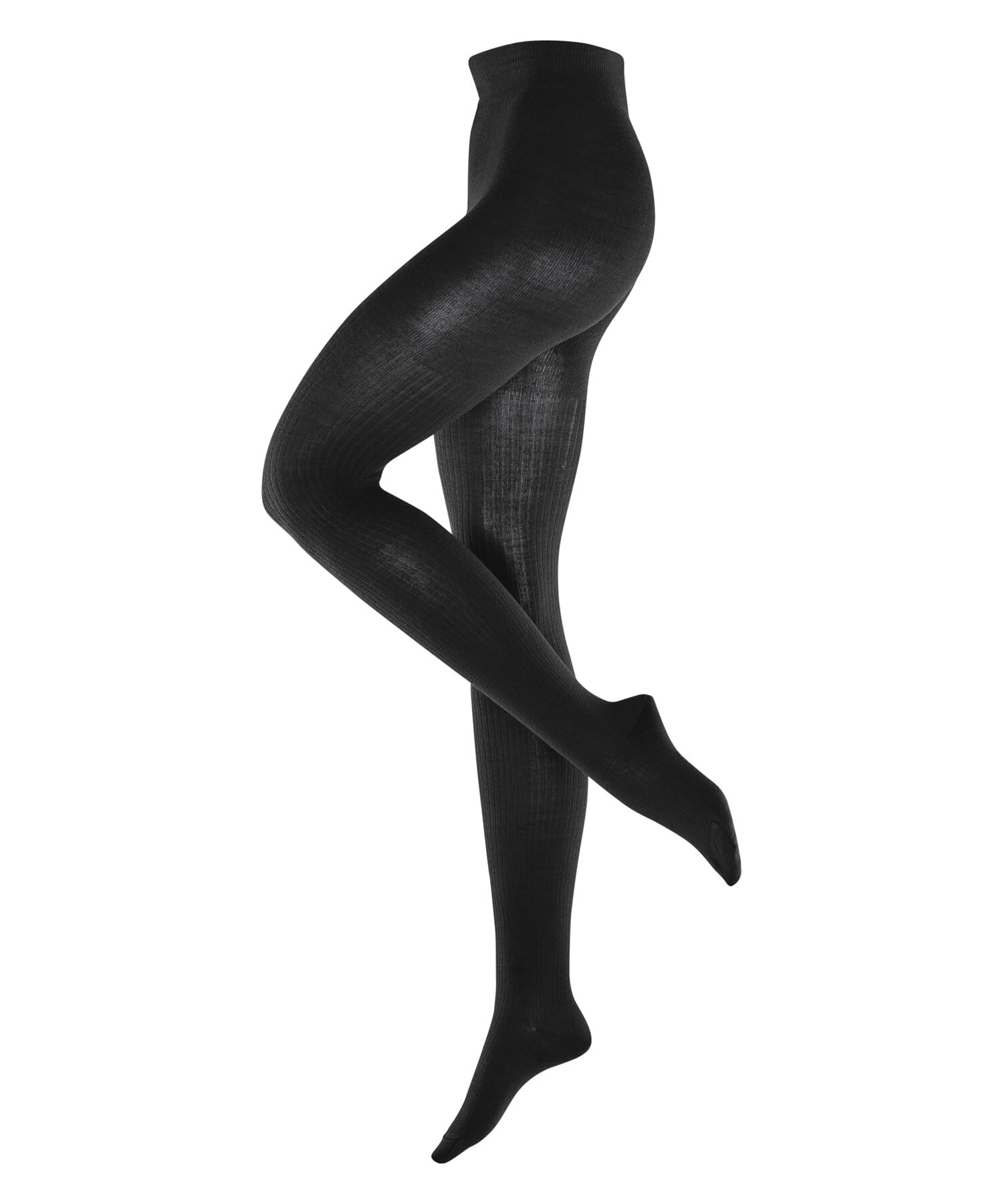burlington-rib-couture-strumpfhose-damen-schwarz-wolle image 1