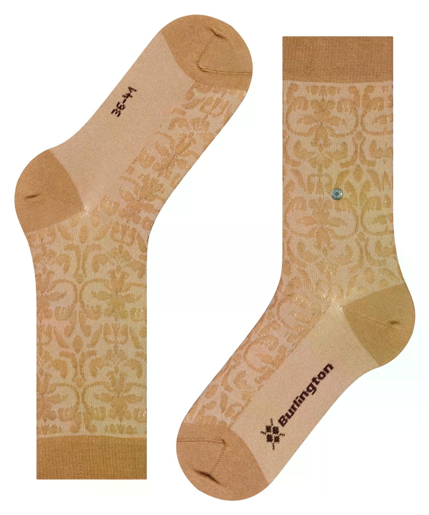 burlington-ornamental-socken-damen-baumwolle-beige image 5