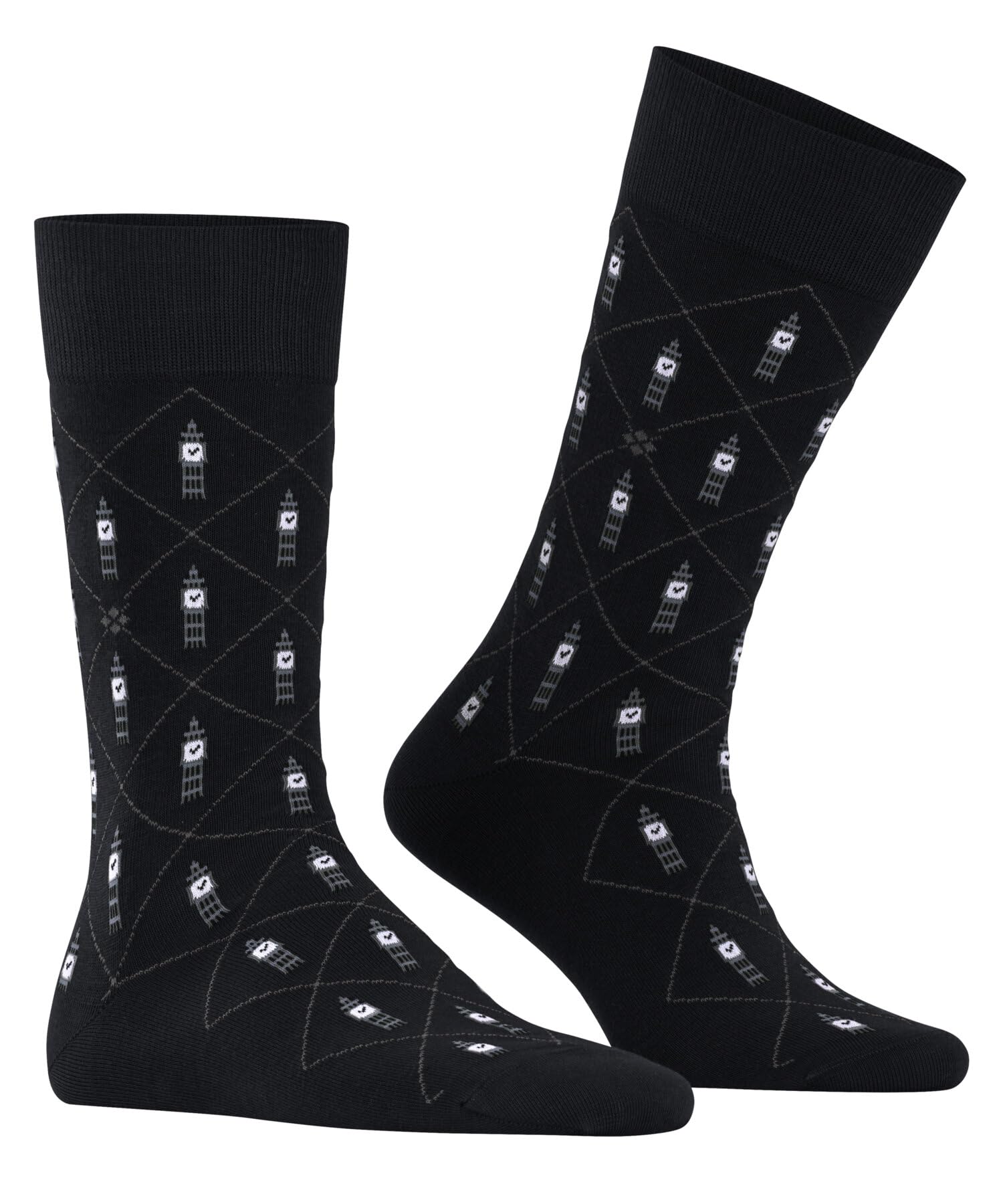 burlington-brit-style-big-ben-socken-schwarz-bio-baumwolle image 4