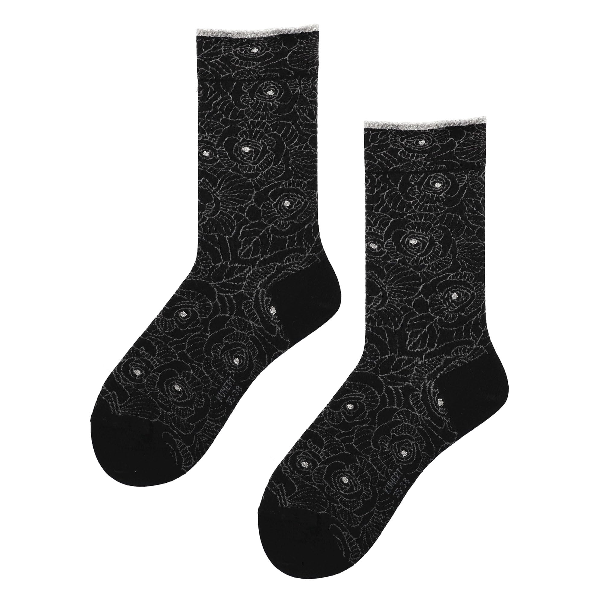 kunert-raffinesse-fantastic-rose-socken-grand-wine-blumenmuster image 5