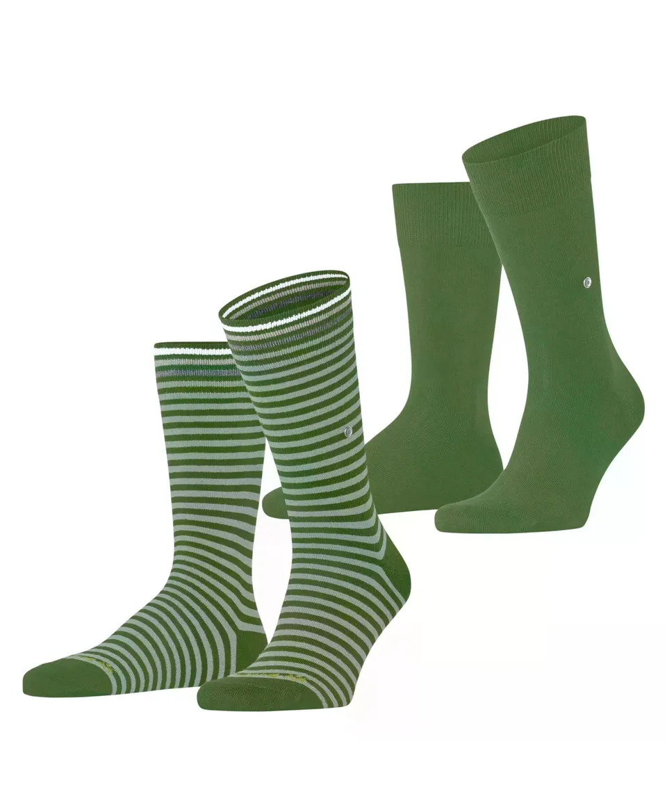 burlington-everyday-stripe-socken-2-pack-gr-n-cactus image 1
