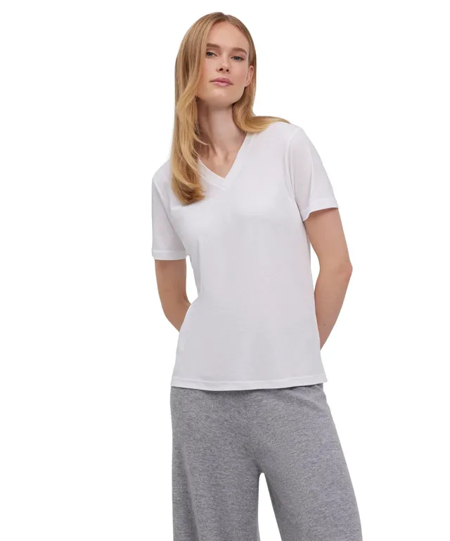 falke-cotton-touch-basic-kurzarmshirt-damen-wei-lyocell image 1