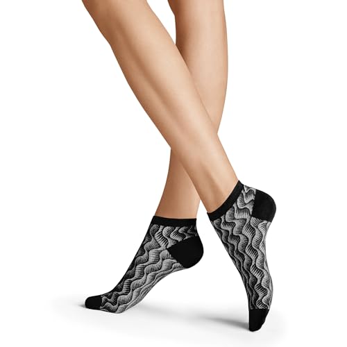 hudson-only-wave-sneakersocken-schwarz-39-42-wellenmuster image 3