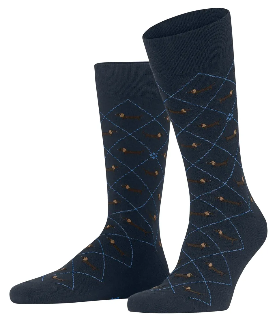 burlington-soho-vibes-dachshund-socken-marine-baumwolle image 1
