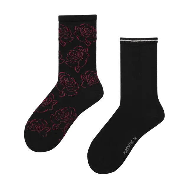 hudson-only-playful-flower-socken-2er-pack-black-35-38 image 1