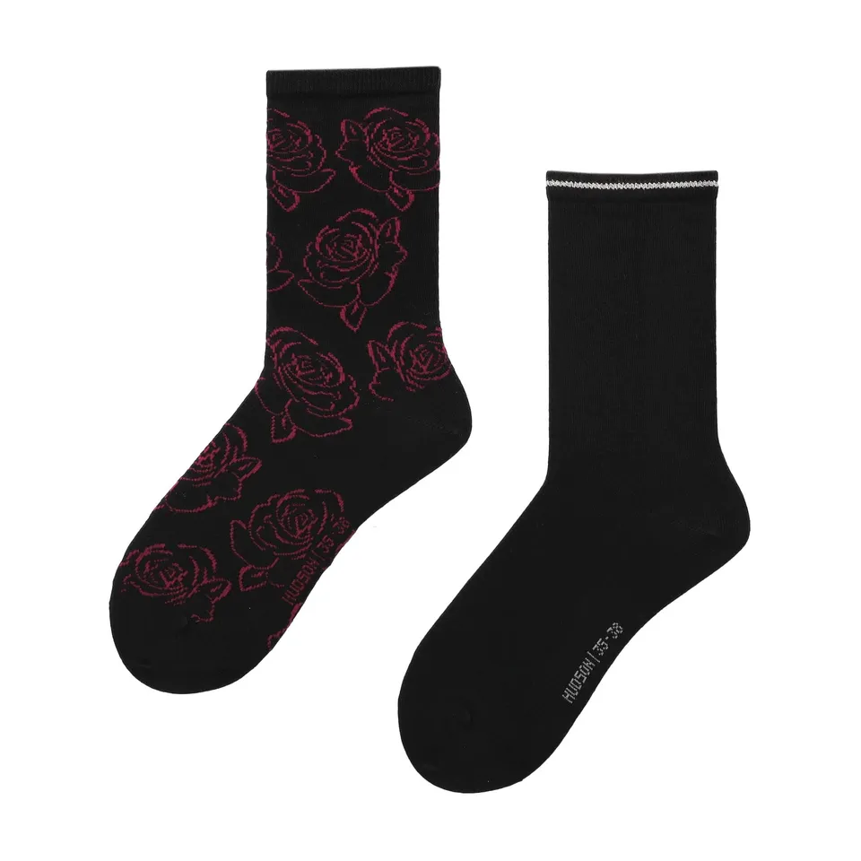 hudson-only-playful-flower-socken-2er-pack-black-35-38 image 1