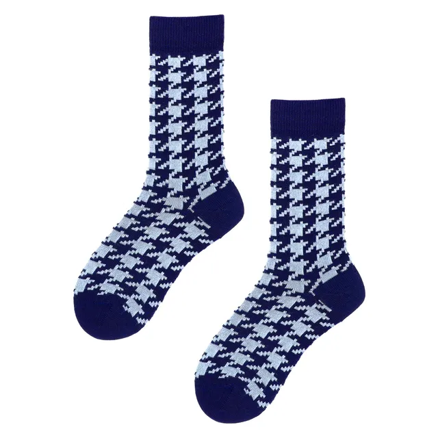 hudson-only-rough-check-herrensocken-marineblau-43-46 image 1