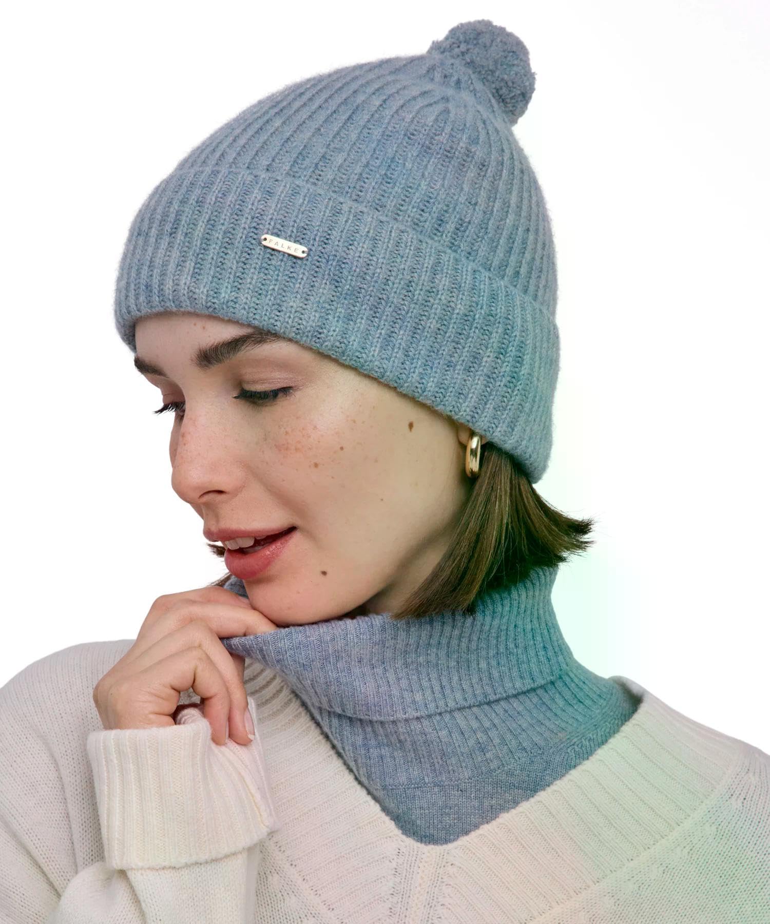 falke-keep-warm-m-tze-bommel-cloud-melange-kaschmir image 2