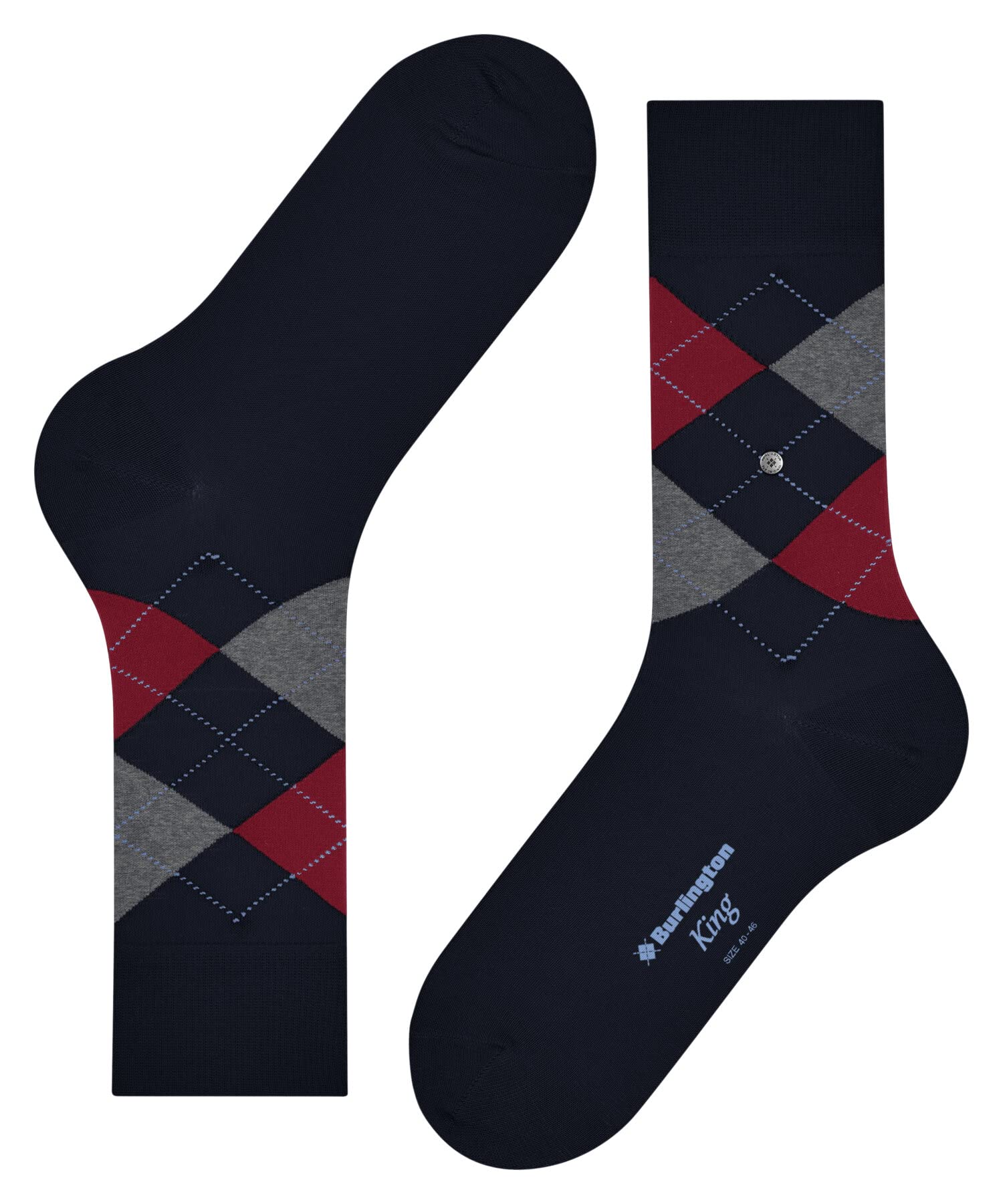 burlington-king-herren-socken-baumwolle-marine-40-46-argyle image 7
