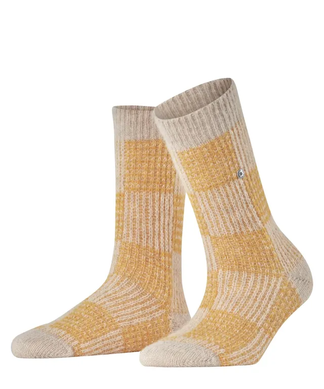 burlington-buffalo-check-bootsocken-beige-ginger-karo image 1