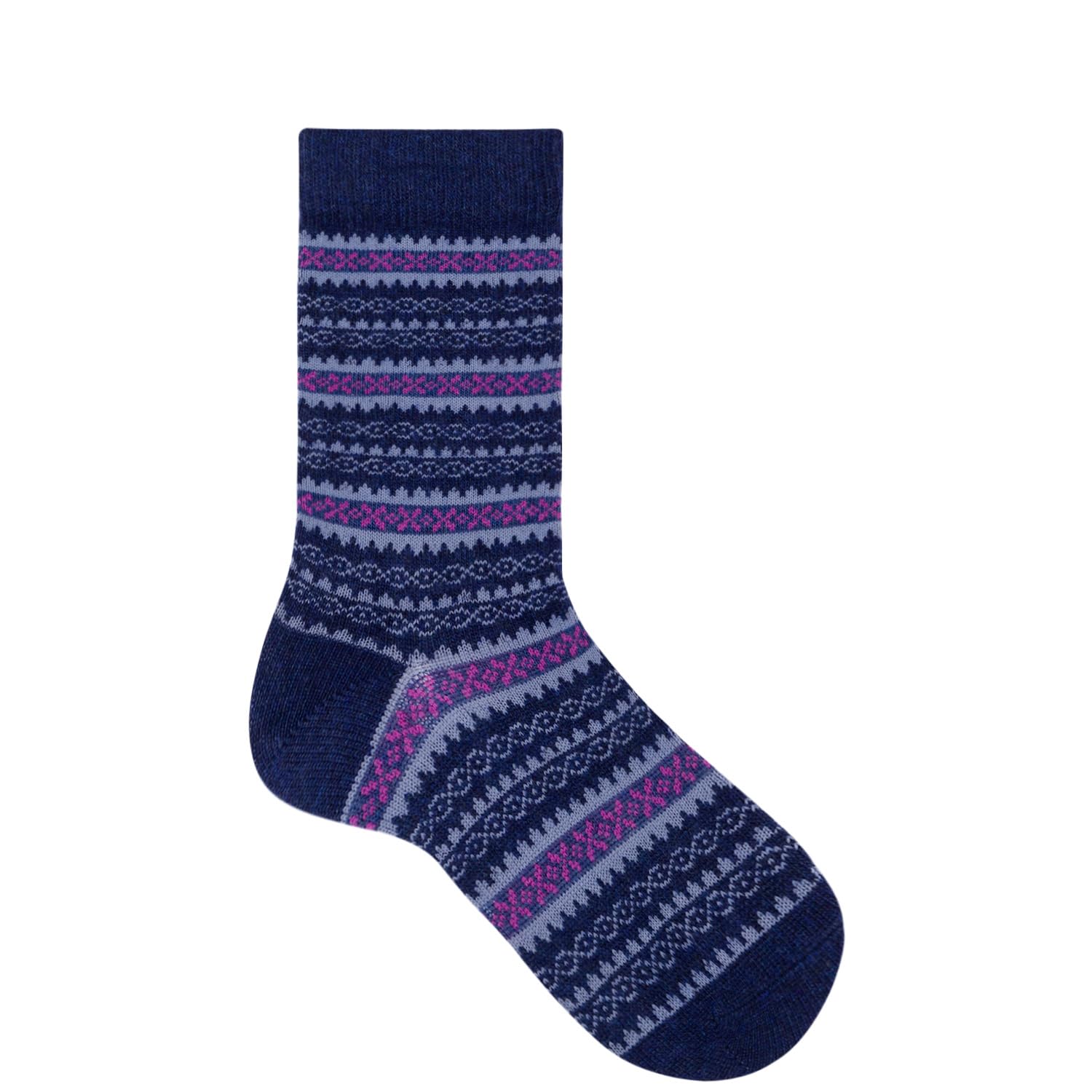 hudson-only-fancy-nordic-socke-deep-red-0540-muster image 2