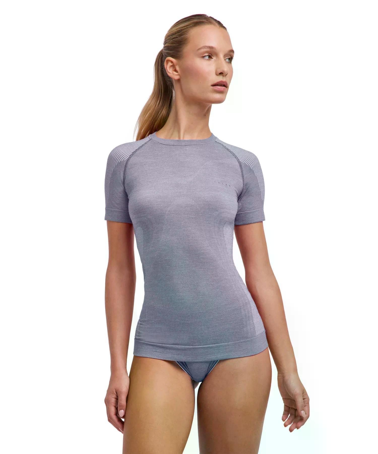 falke-wool-tech-light-funktionsshirt-grey-heather-merino image 8