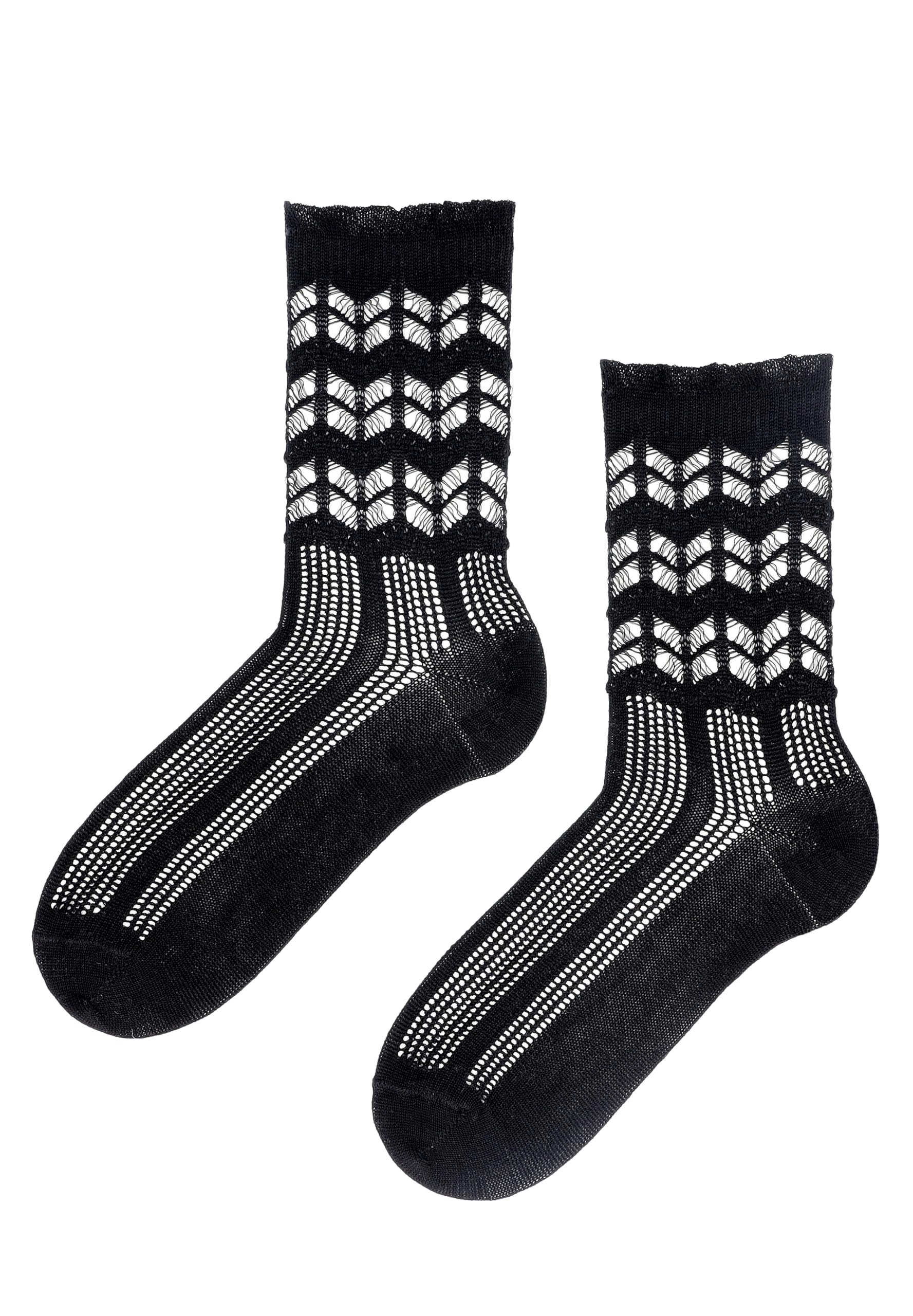 kunert-raffinesse-romantic-ajour-socken-schwarz-39-42 image 1