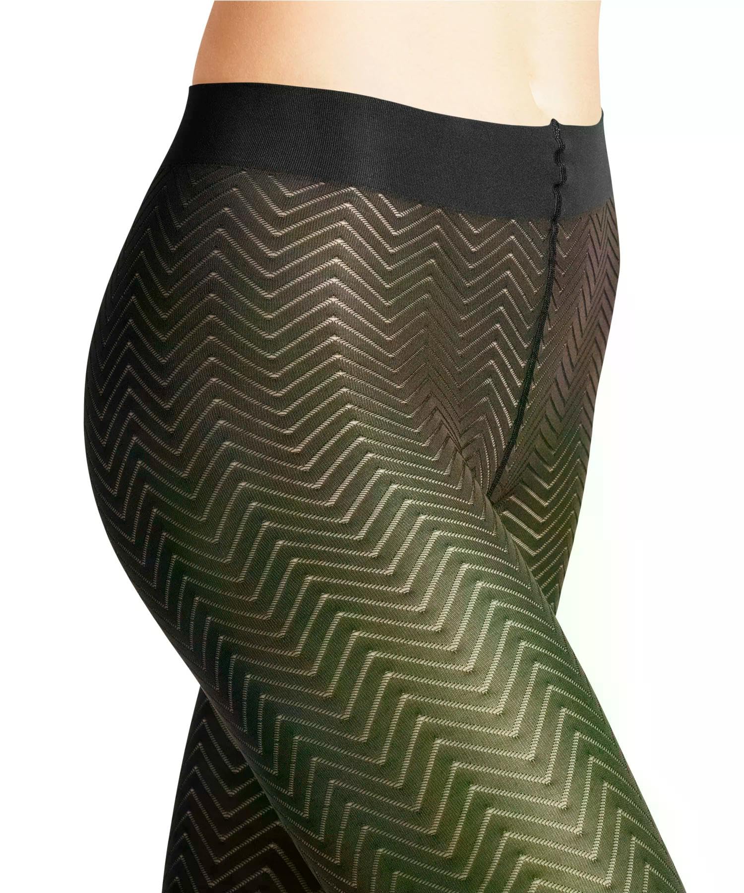 falke-chevron-50-den-strumpfhose-schwarz-zickzack image 4