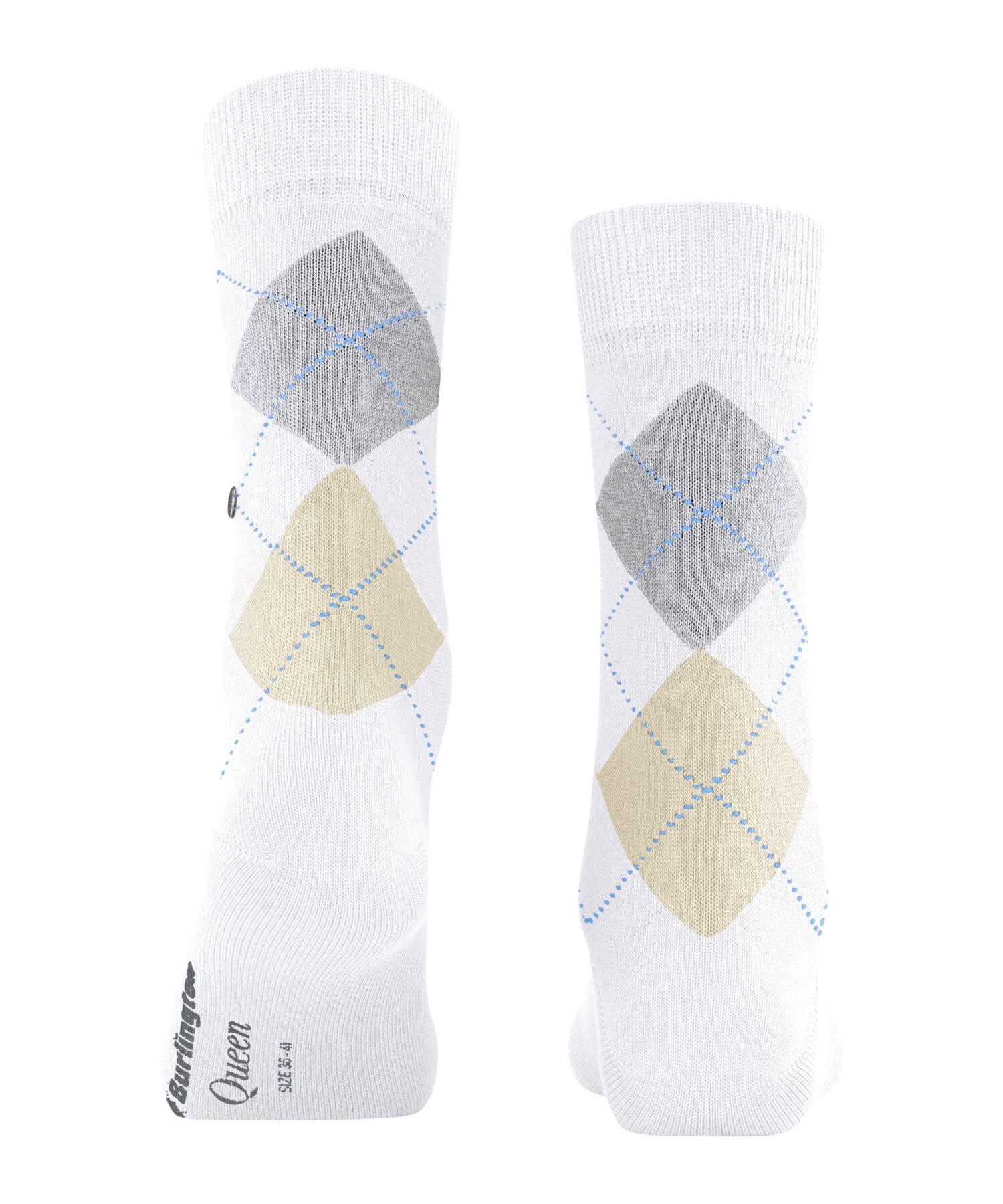 burlington-queen-damen-socken-lilac-36-41-baumwolle-argyle image 2