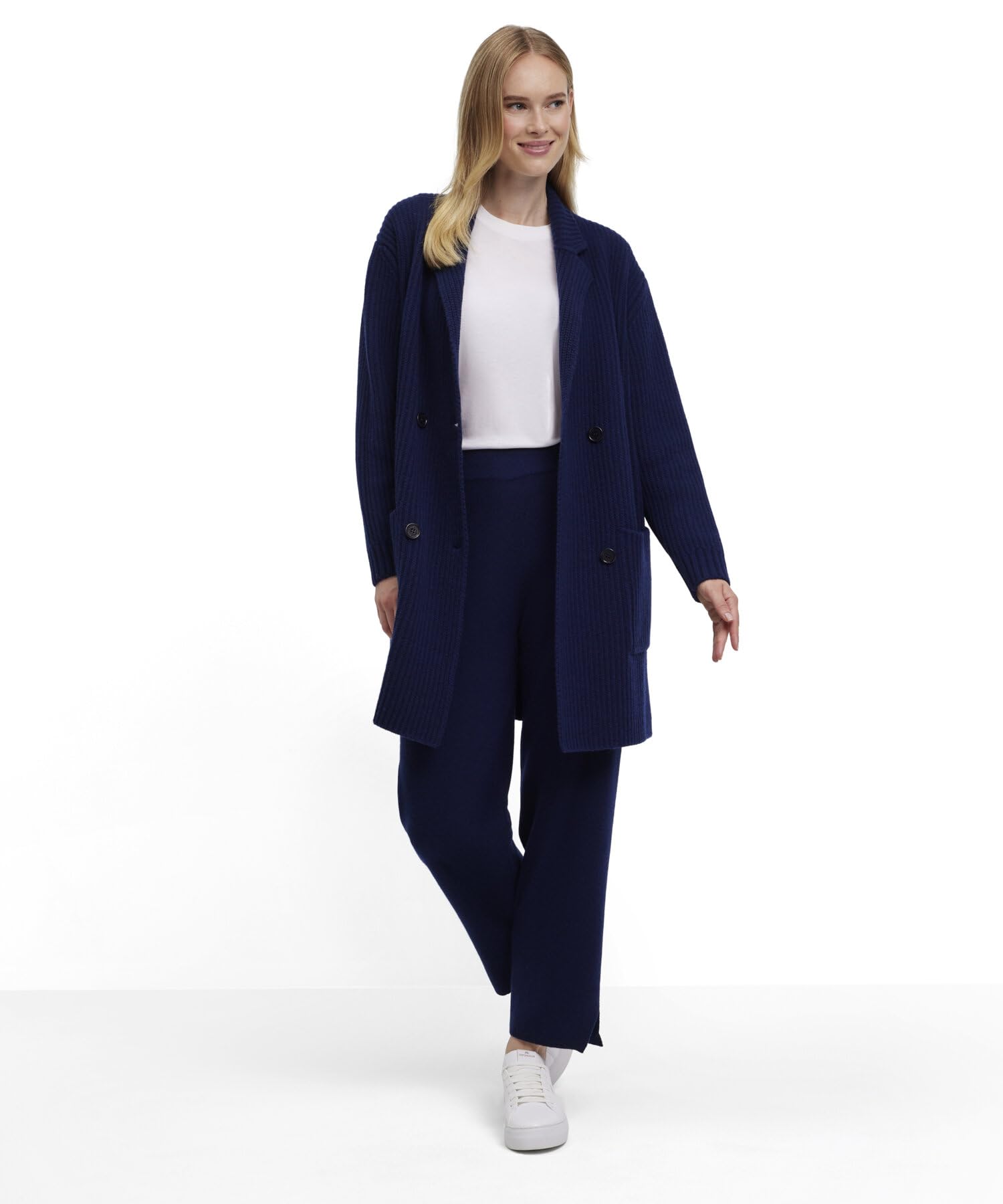 falke-basic-apparel-strickjacke-damen-schurwolle-doppelknopf image 3