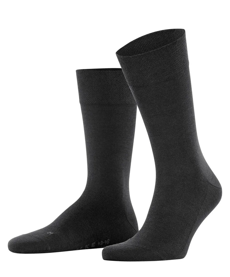 falke-sensitive-new-york-herren-socken-schwarz-lyocell-druckfrei image 1
