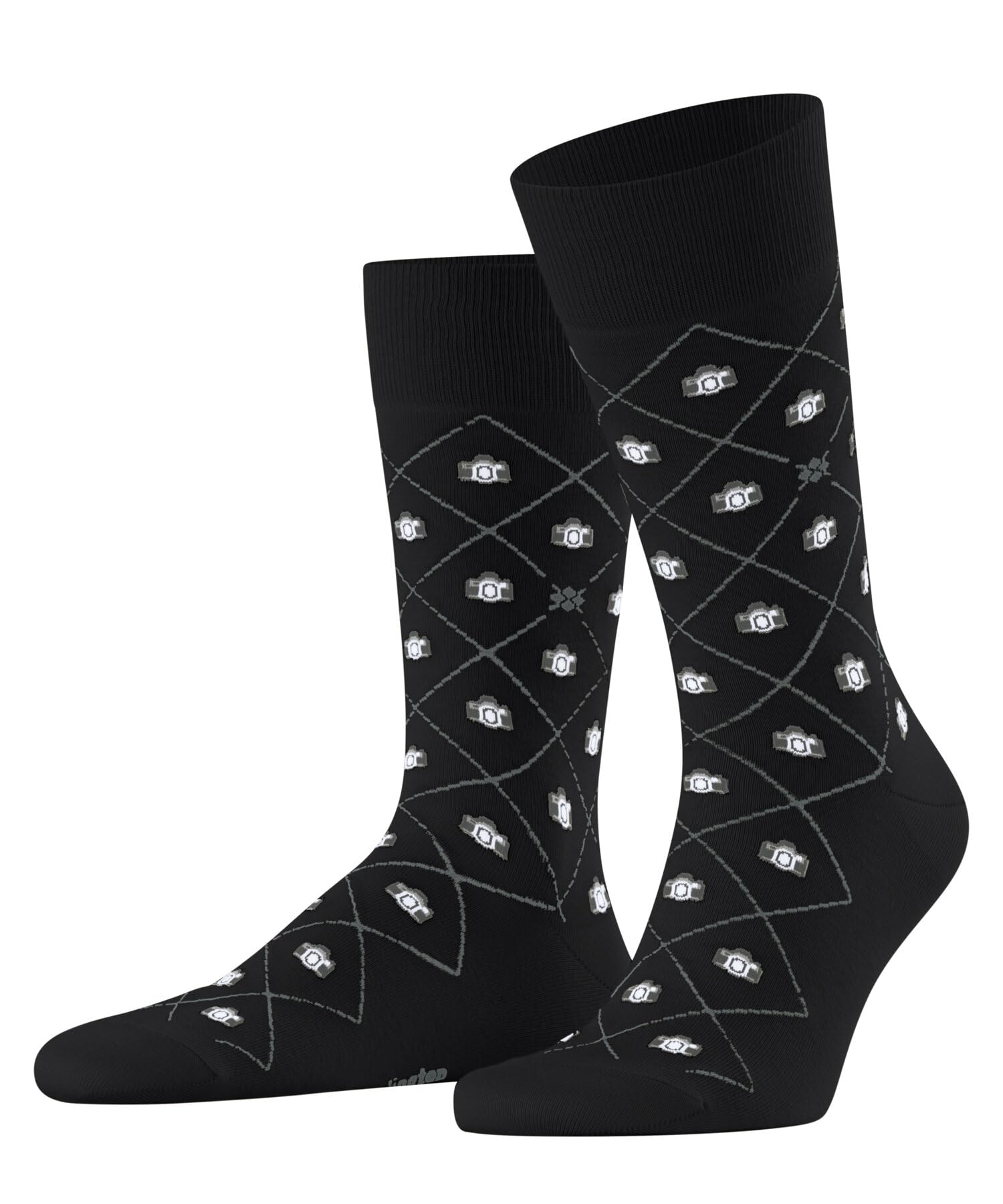 burlington-soho-vibes-snapshots-socken-schwarz-herren-baumwolle image 8