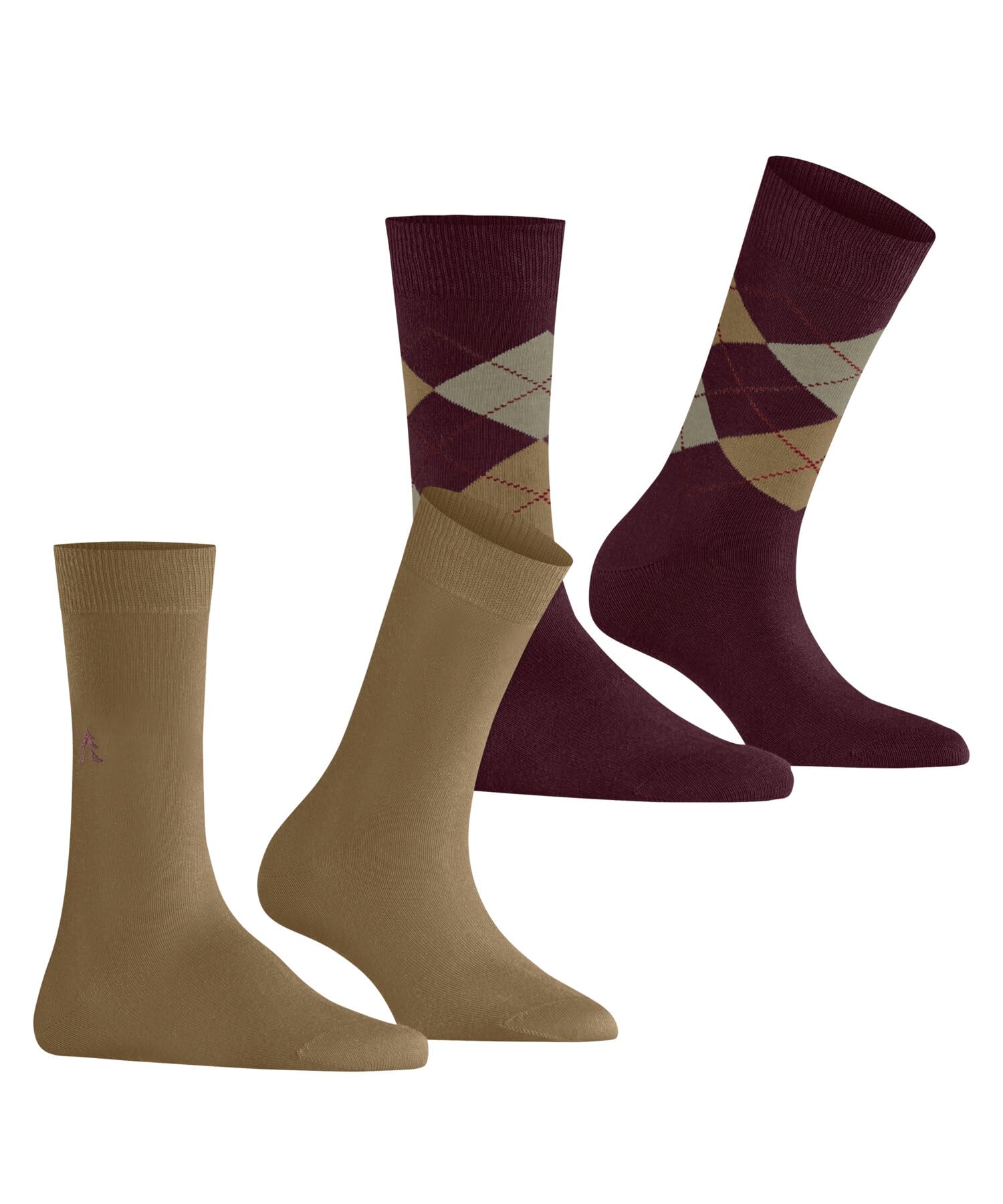burlington-everyday-x-mas-2-pack-socken-baumwolle-beige-rot image 1