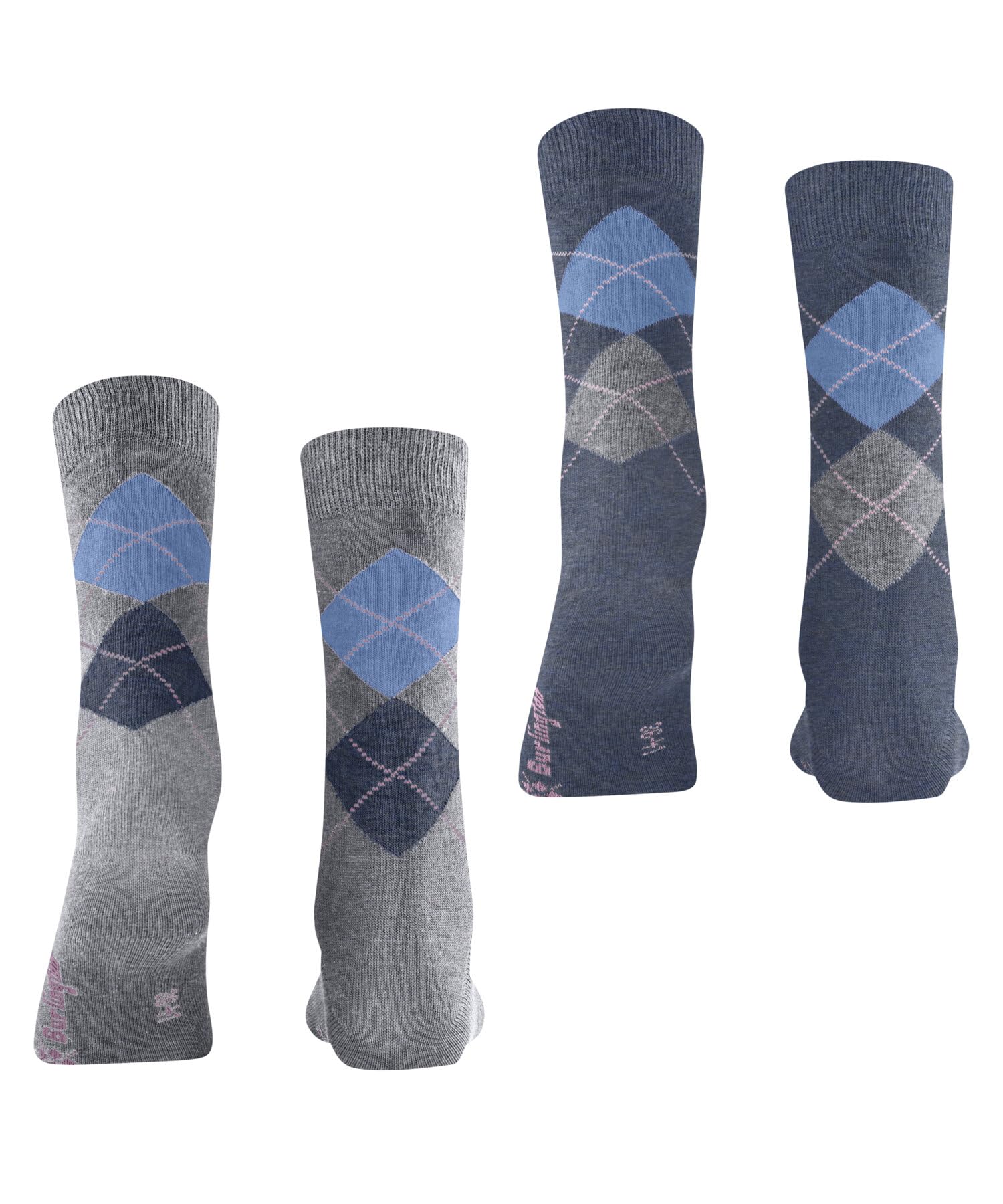 burlington-everyday-argyle-socken-arctic-melange-grau image 2
