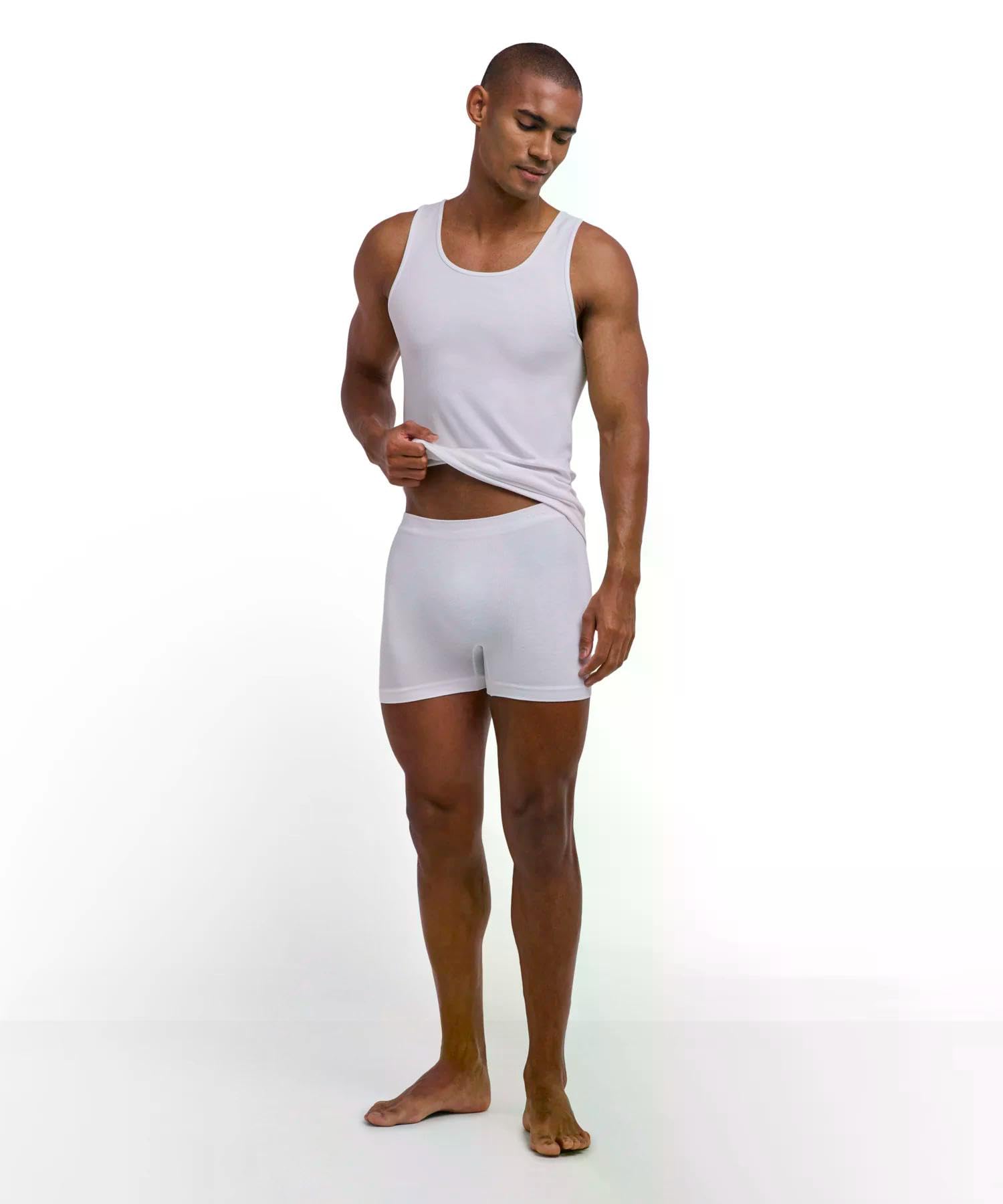 falke-daily-seamless-boxershorts-herren-wei-baumwolle image 3