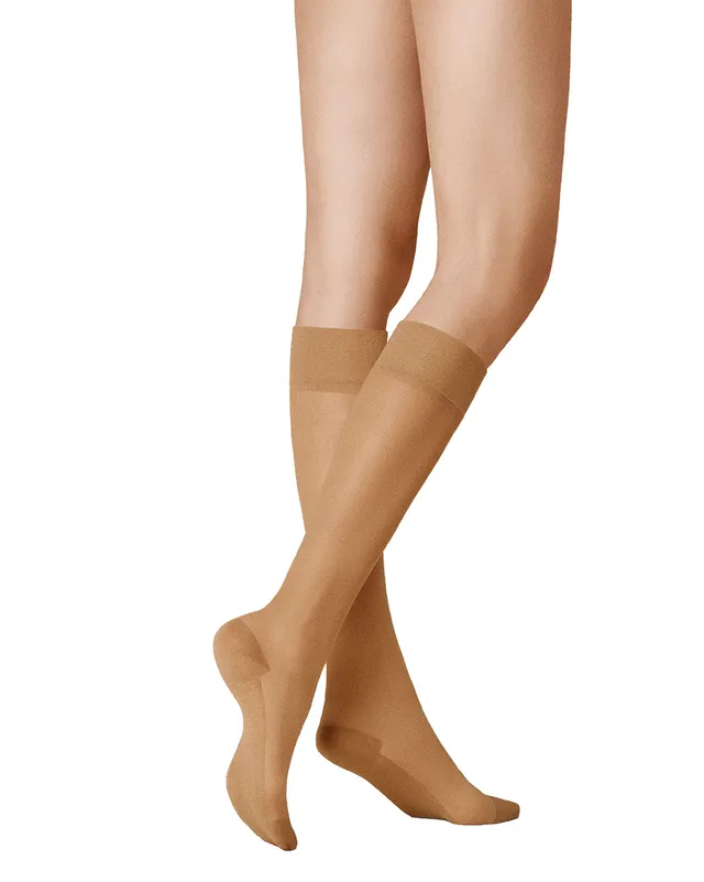 kunert-cotton-sole-damen-kniestr-mpfe-20-den-teint-3520 image 1