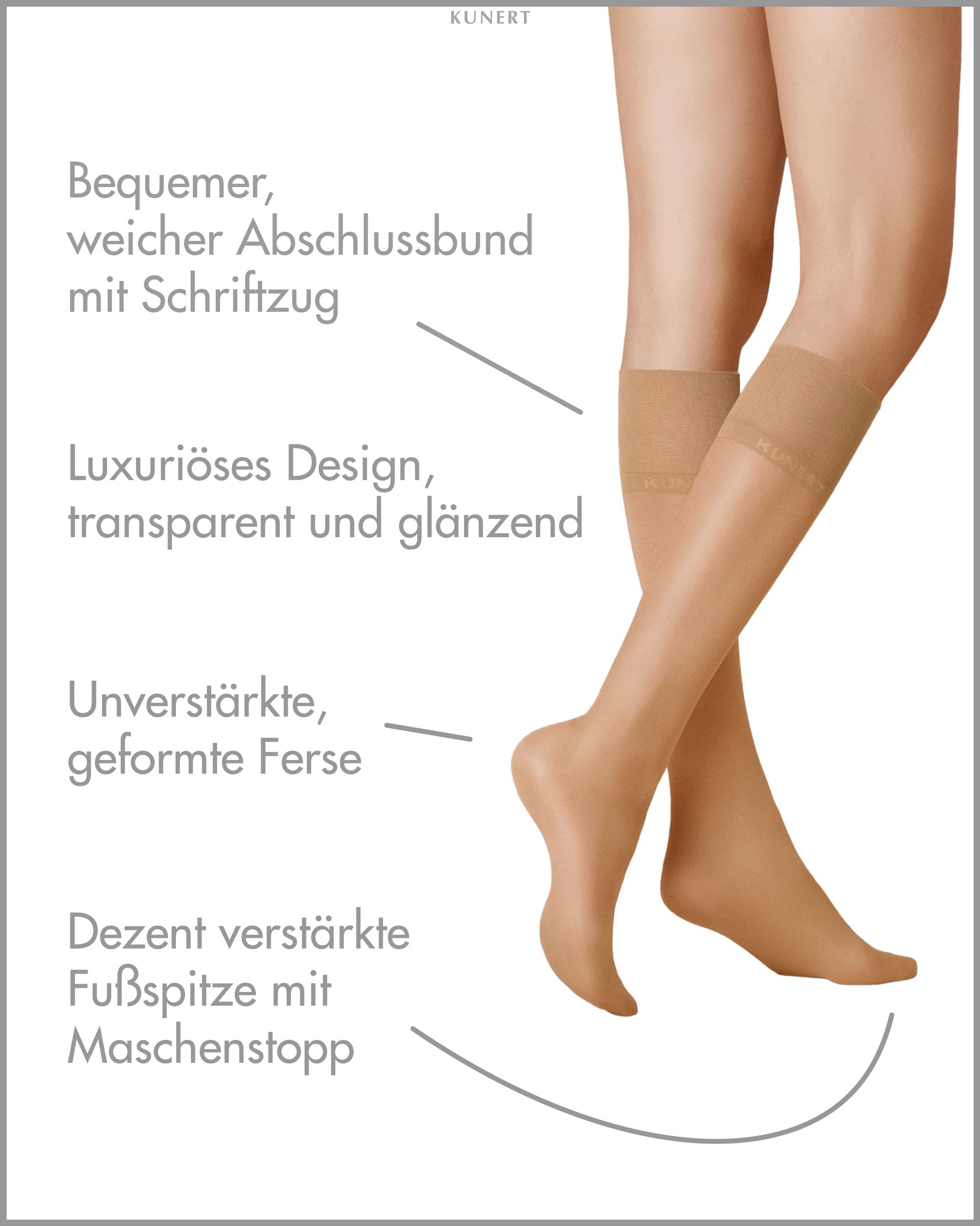kunert-satin-look-20-kniestr-mpfe-tan-35-38-gl-nzend image 2