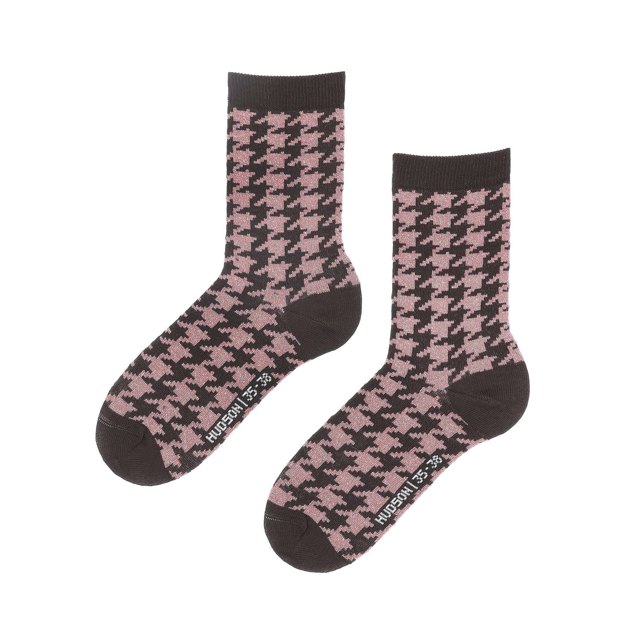 hudson-only-check-damensocken-earthy-brown-0972-karo image 1