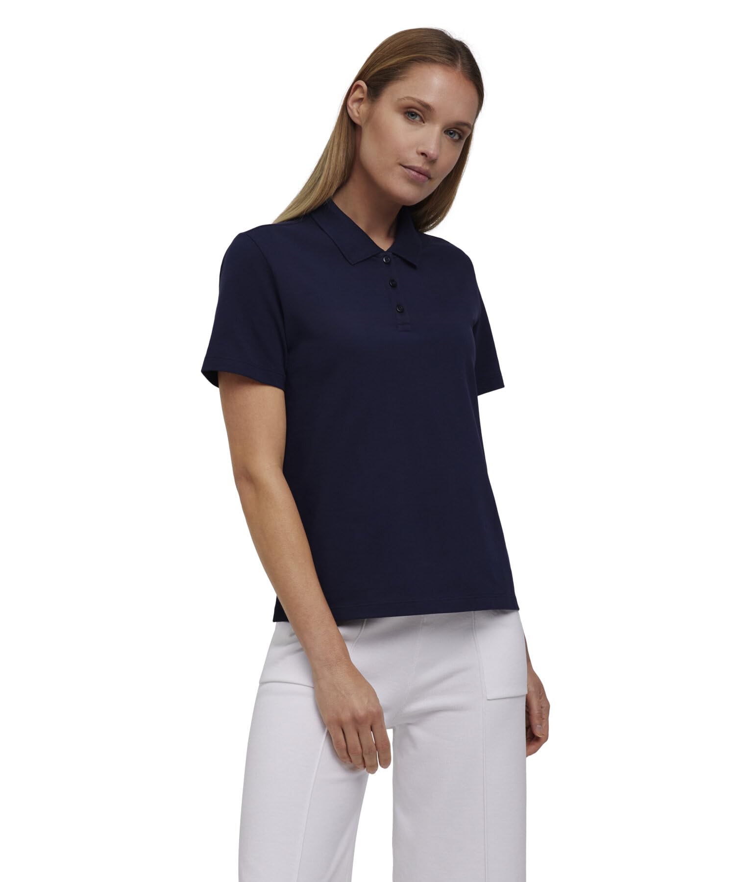 falke-cotton-touch-basic-boxy-poloshirt-damen-xxl-pima-baumwolle image 8