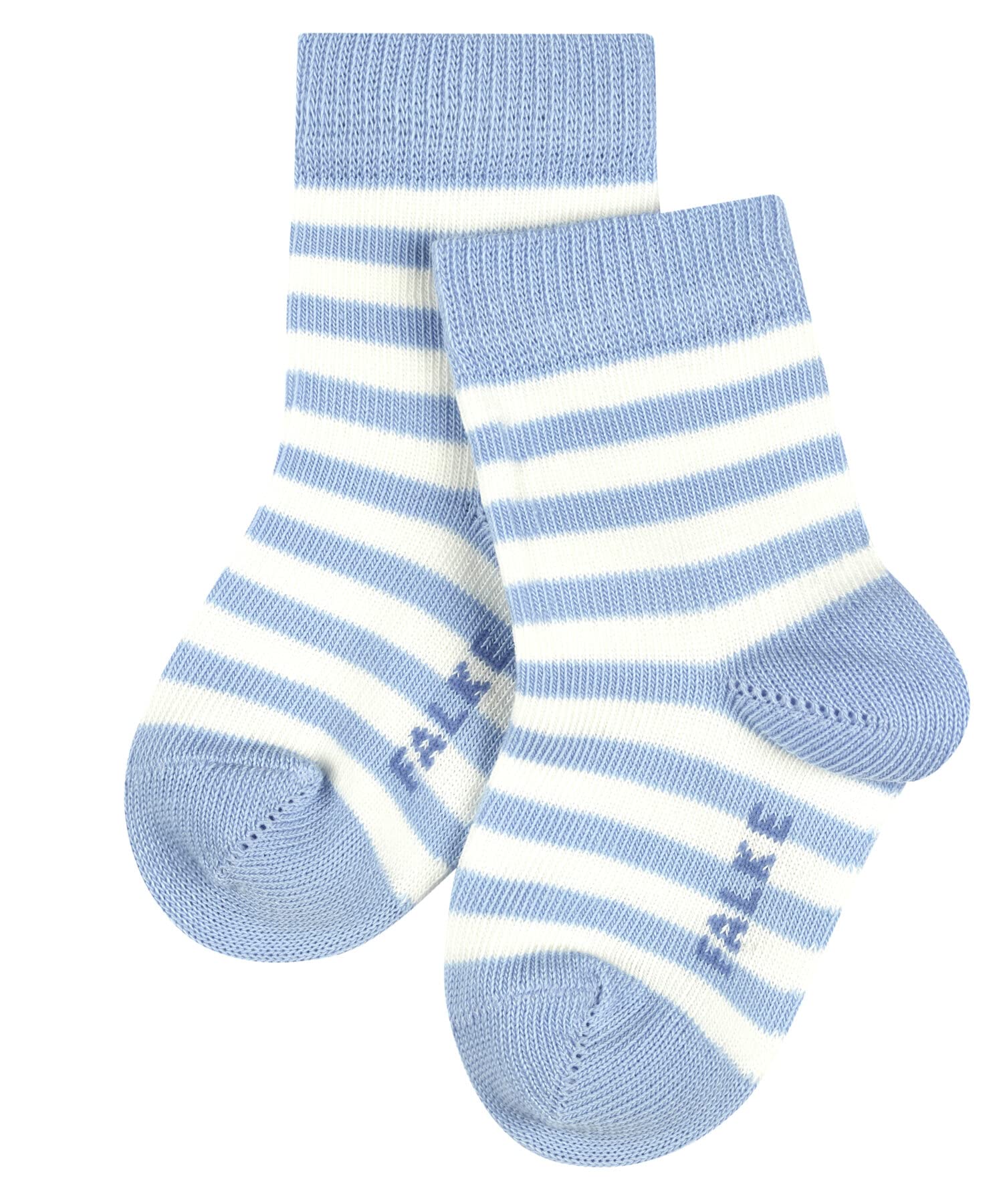 falke-erstling-stripe-babysocken-80-92-crystal-blue-baumwolle image 1