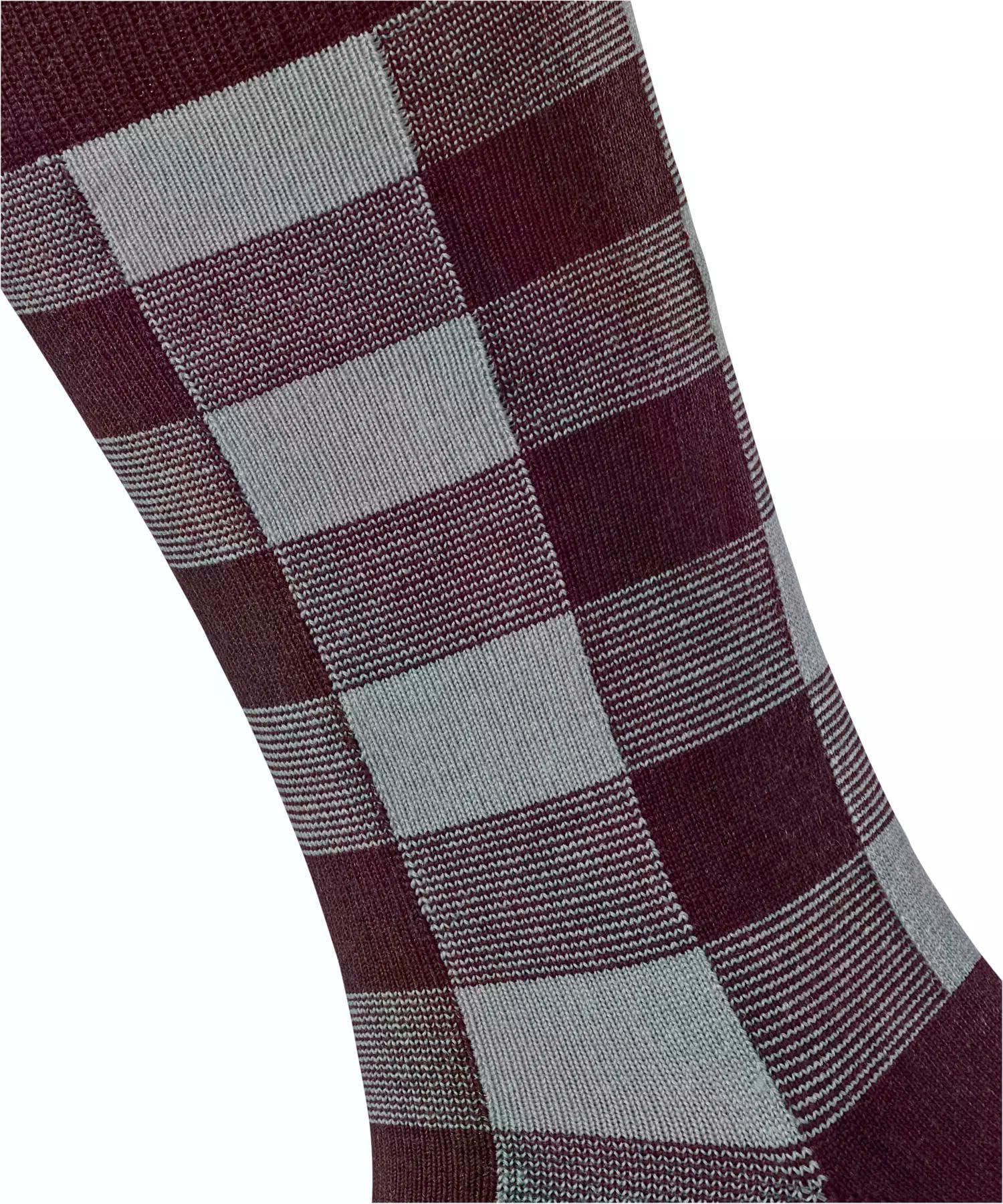 burlington-buffalo-check-herrensocken-schurwolle-rot-oxford-8430 image 5