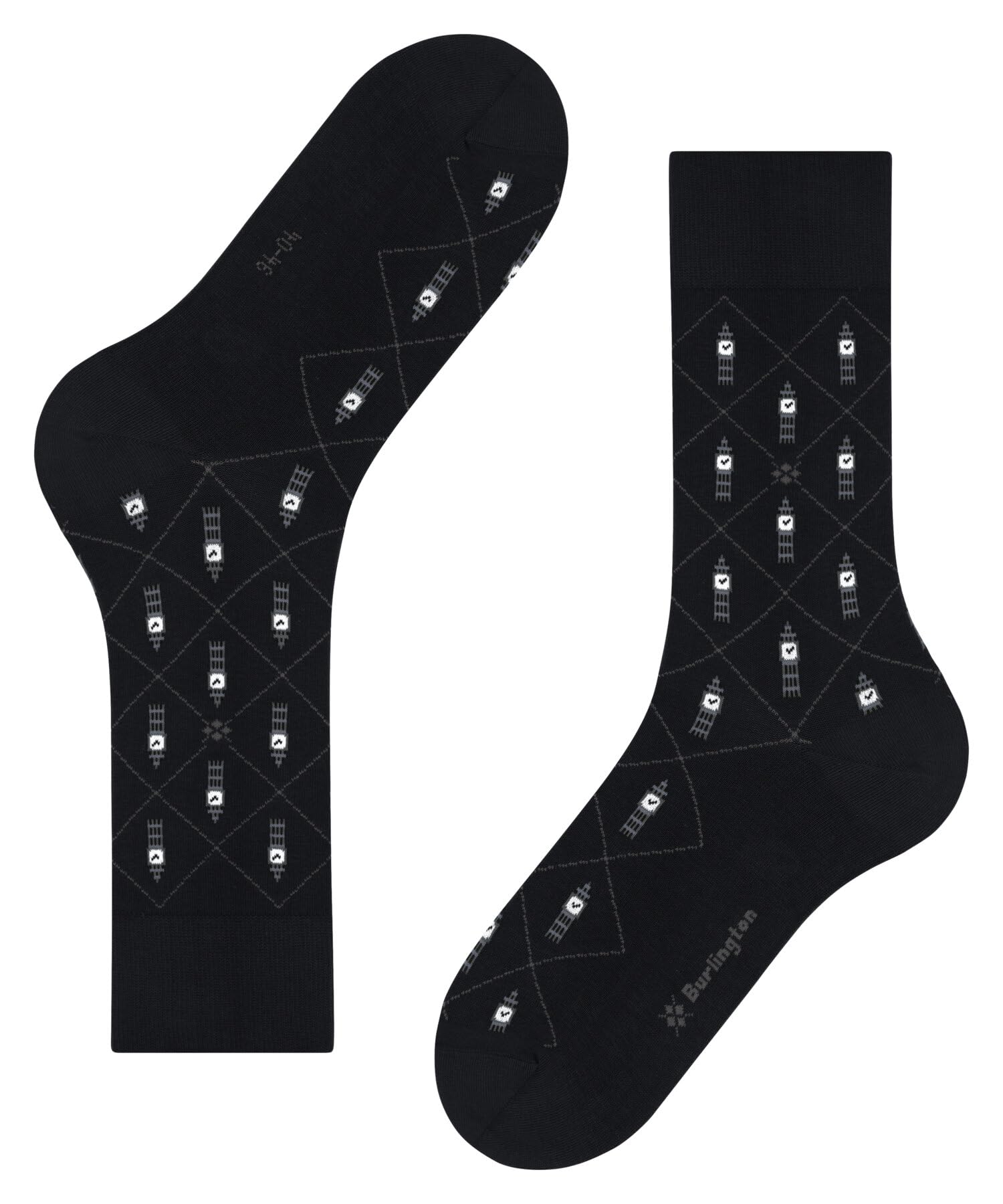 burlington-brit-style-big-ben-socken-schwarz-bio-baumwolle image 5