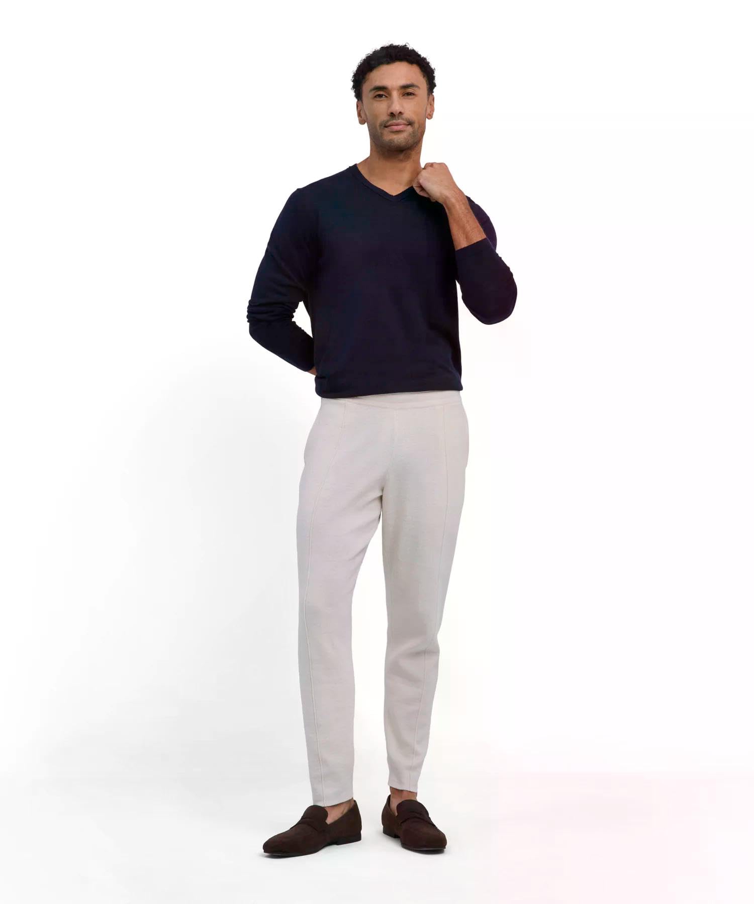 falke-cotton-touch-finest-pullover-herren-v-ausschnitt-seide-mix image 3