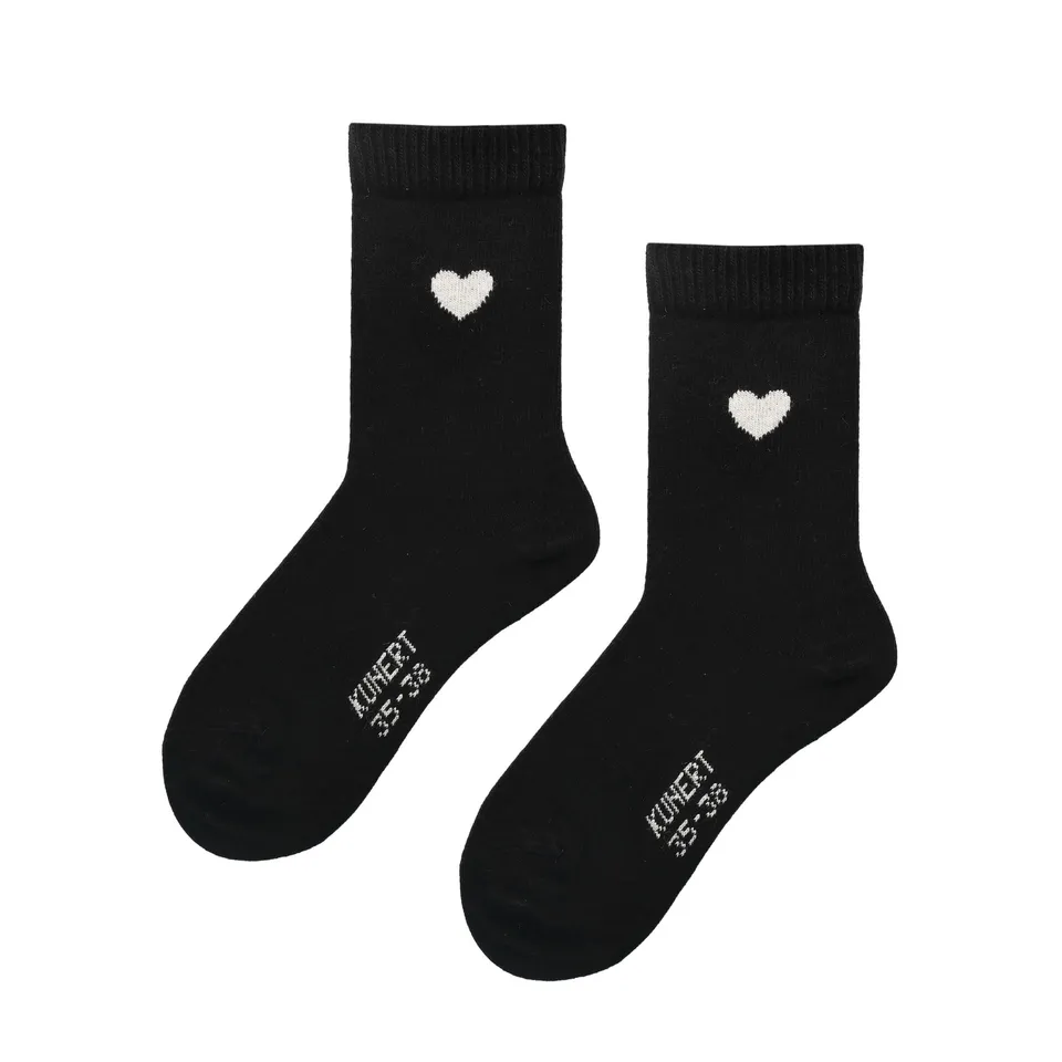 kunert-wool-care-cosy-cashmere-heart-socken-beige-mel-kaschmir image 1