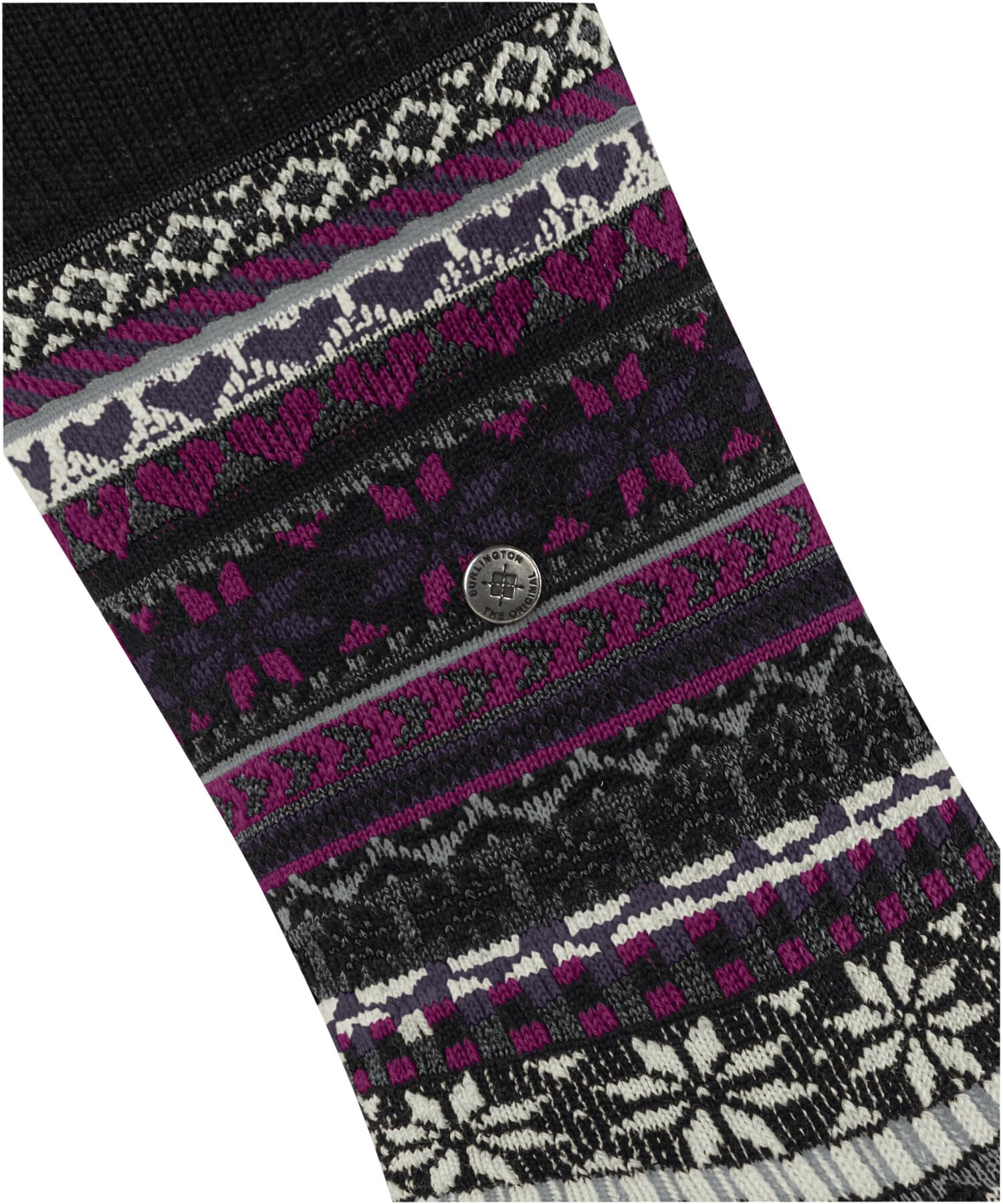 burlington-fair-isle-delight-damen-socken-schwarz-wollstr-mpfe image 4