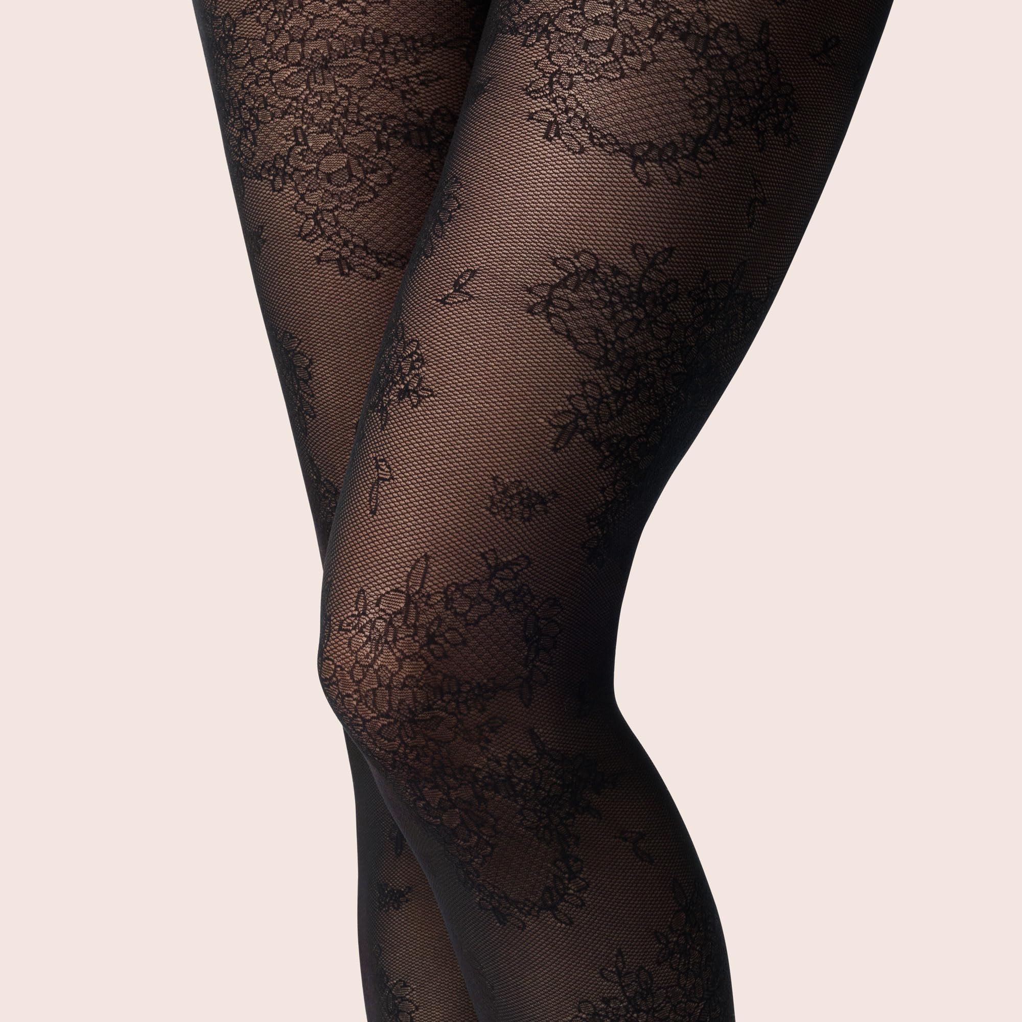 kunert-raffinesse-fantastic-lace-strumpfhose-black-spitze image 5