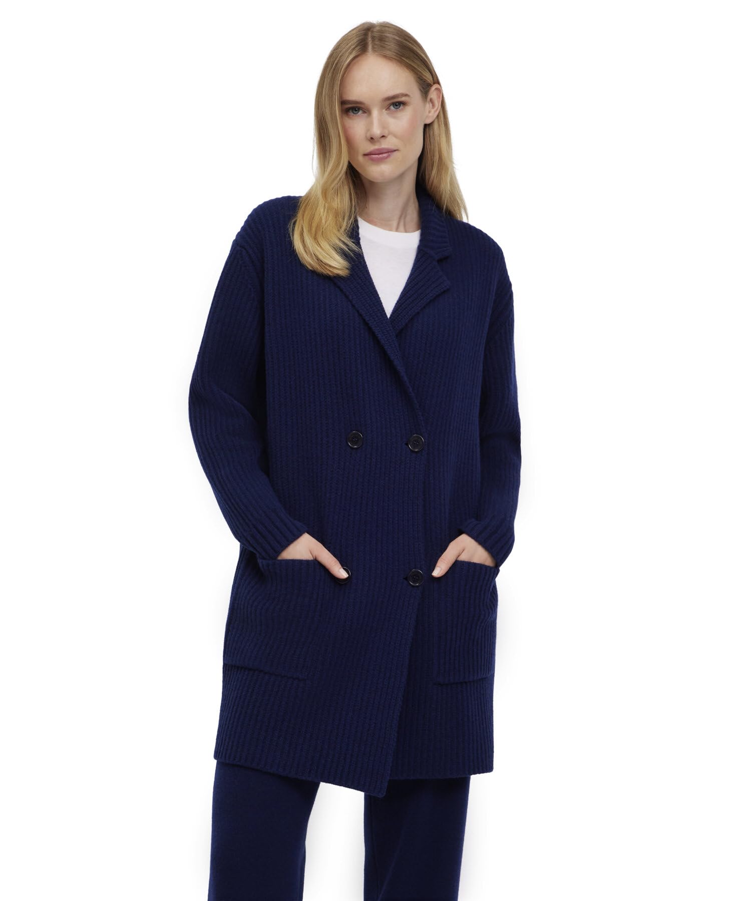 falke-basic-apparel-strickjacke-damen-schurwolle-doppelknopf image 1